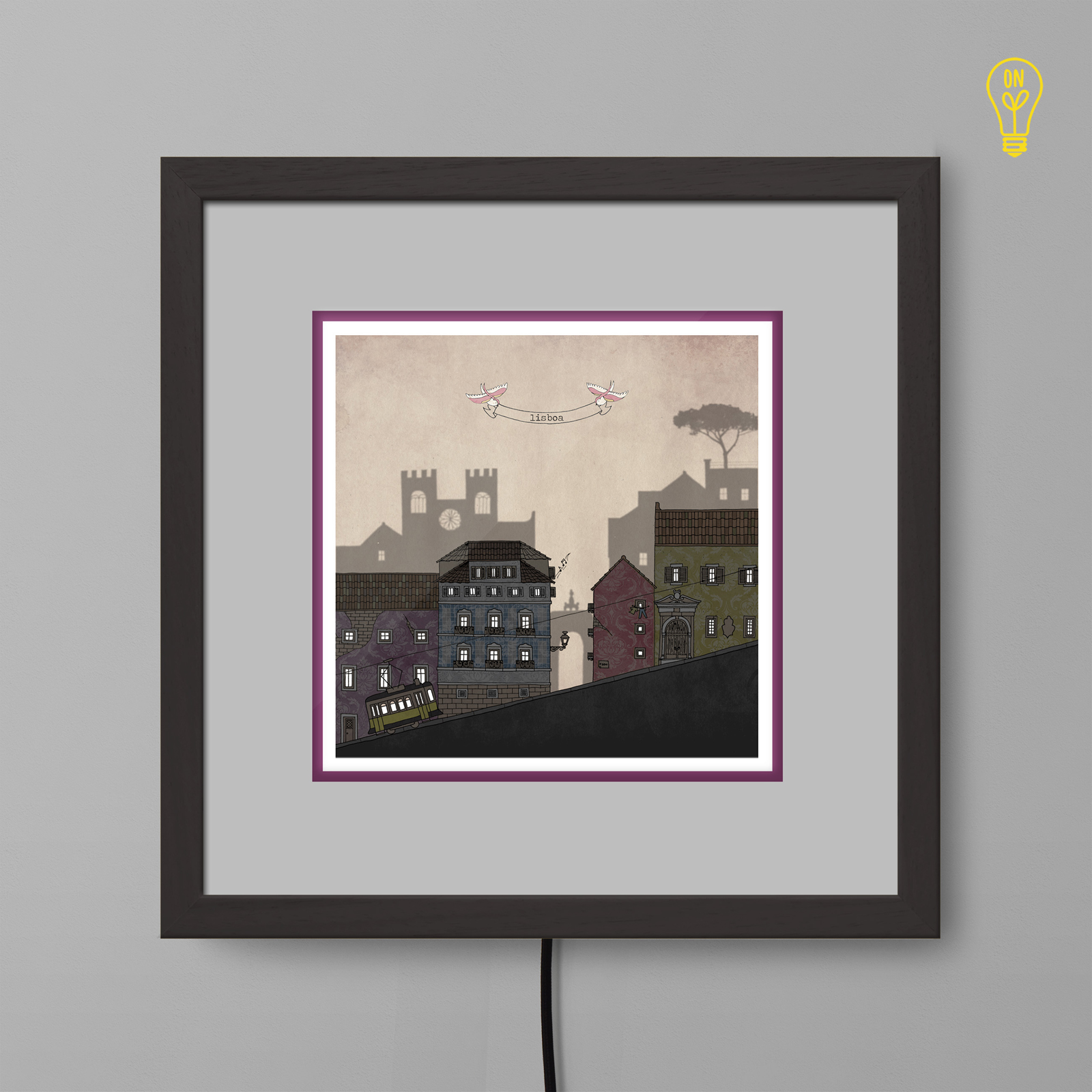 Lisboa Illustrated Light Box Lisboa Illustrated Light Box