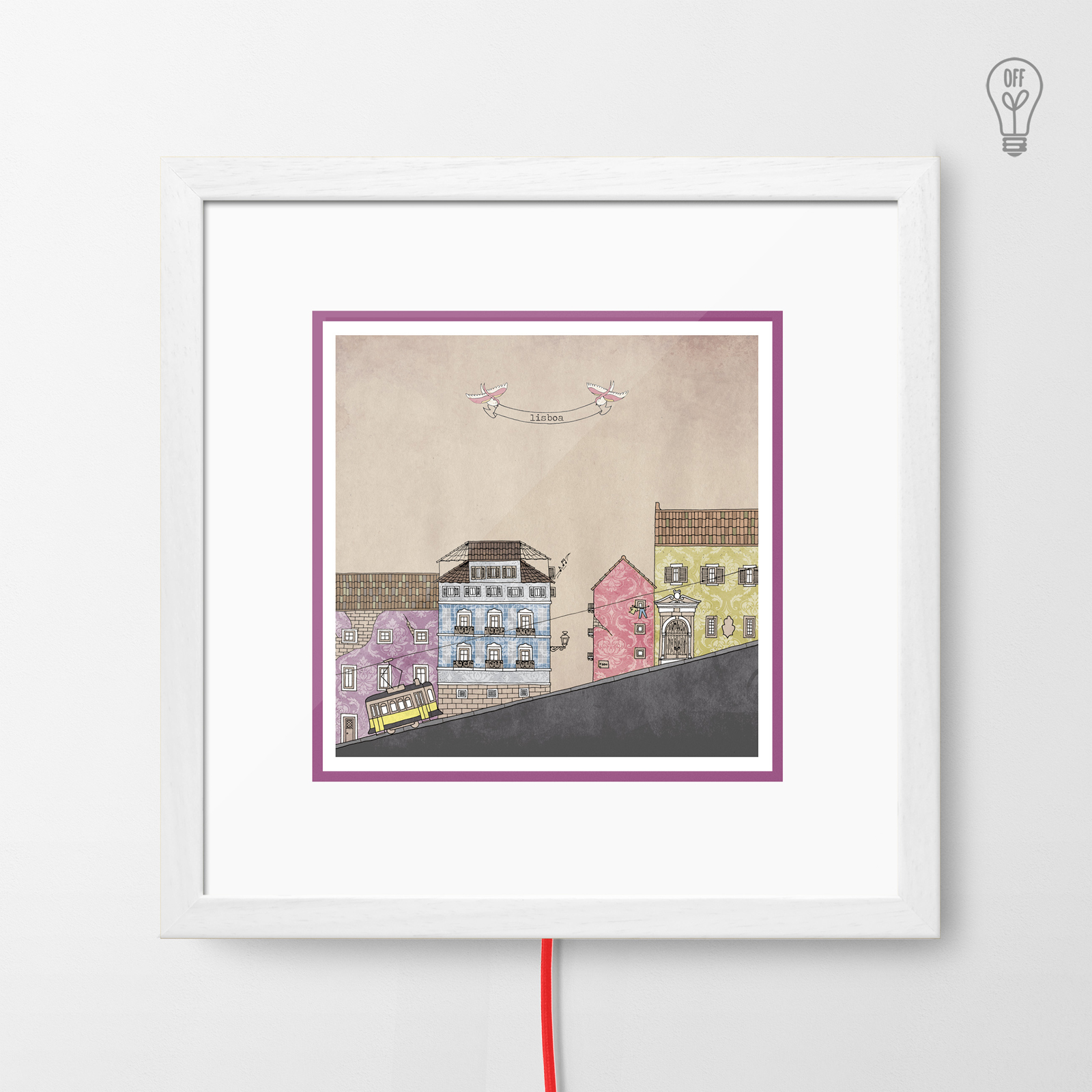 Lisboa Illustrated Light Box Lisboa Illustrated Light Box