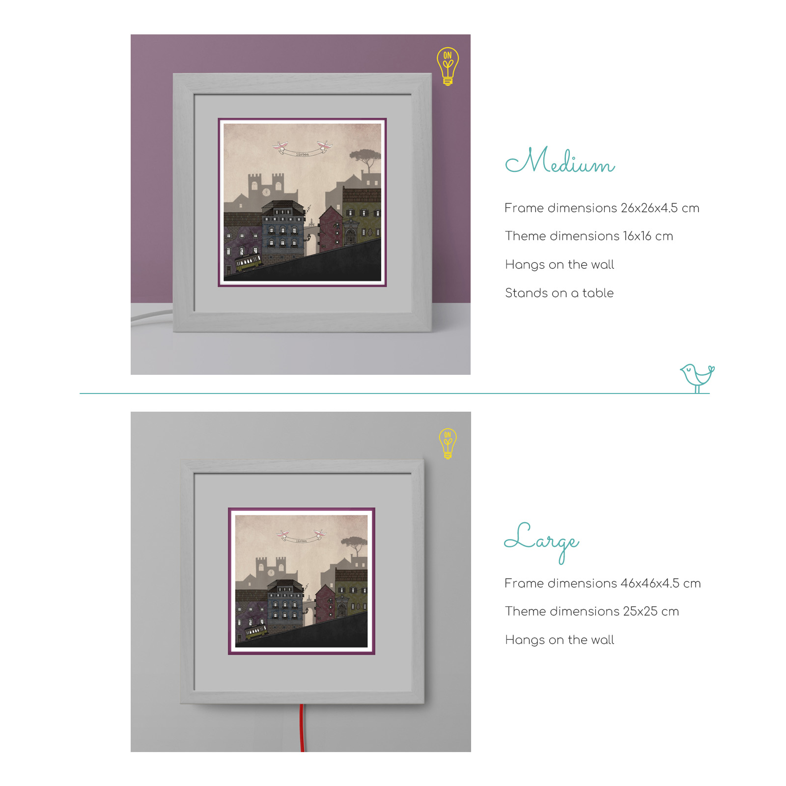 Lisboa Illustrated Light Box Lisboa Illustrated Light Box