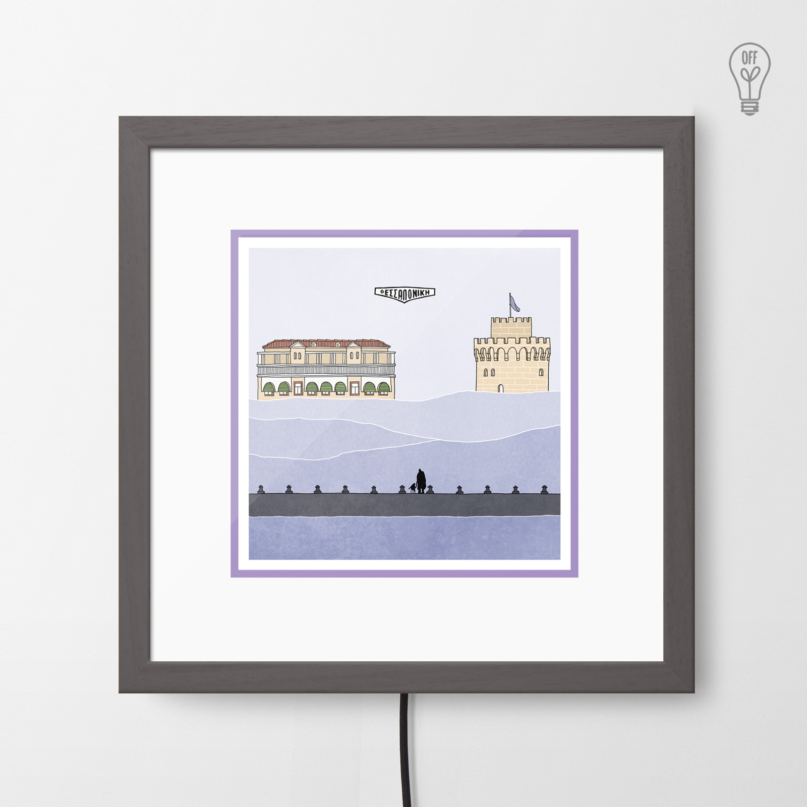 Thessaloniki Illustrated Light Box Thessaloniki Illustrated Light Box