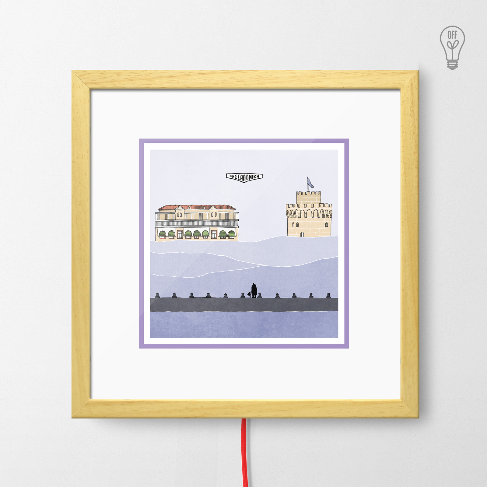 Thessaloniki Illustrated Light Box Thessaloniki Illustrated Light Box