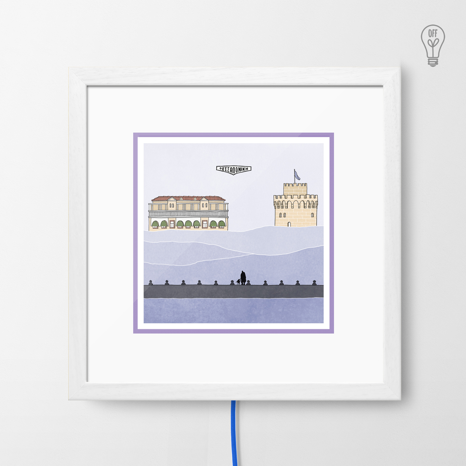 Thessaloniki Illustrated Light Box Thessaloniki Illustrated Light Box