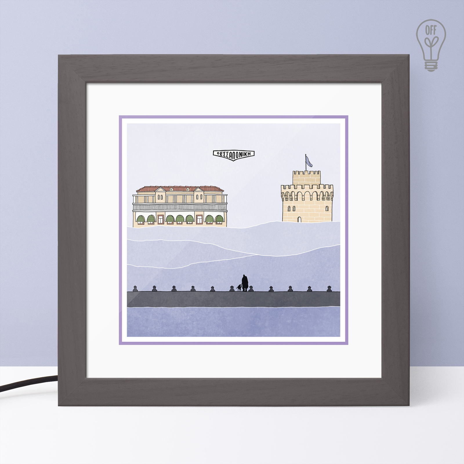 Thessaloniki Illustrated Light Box Thessaloniki Illustrated Light Box