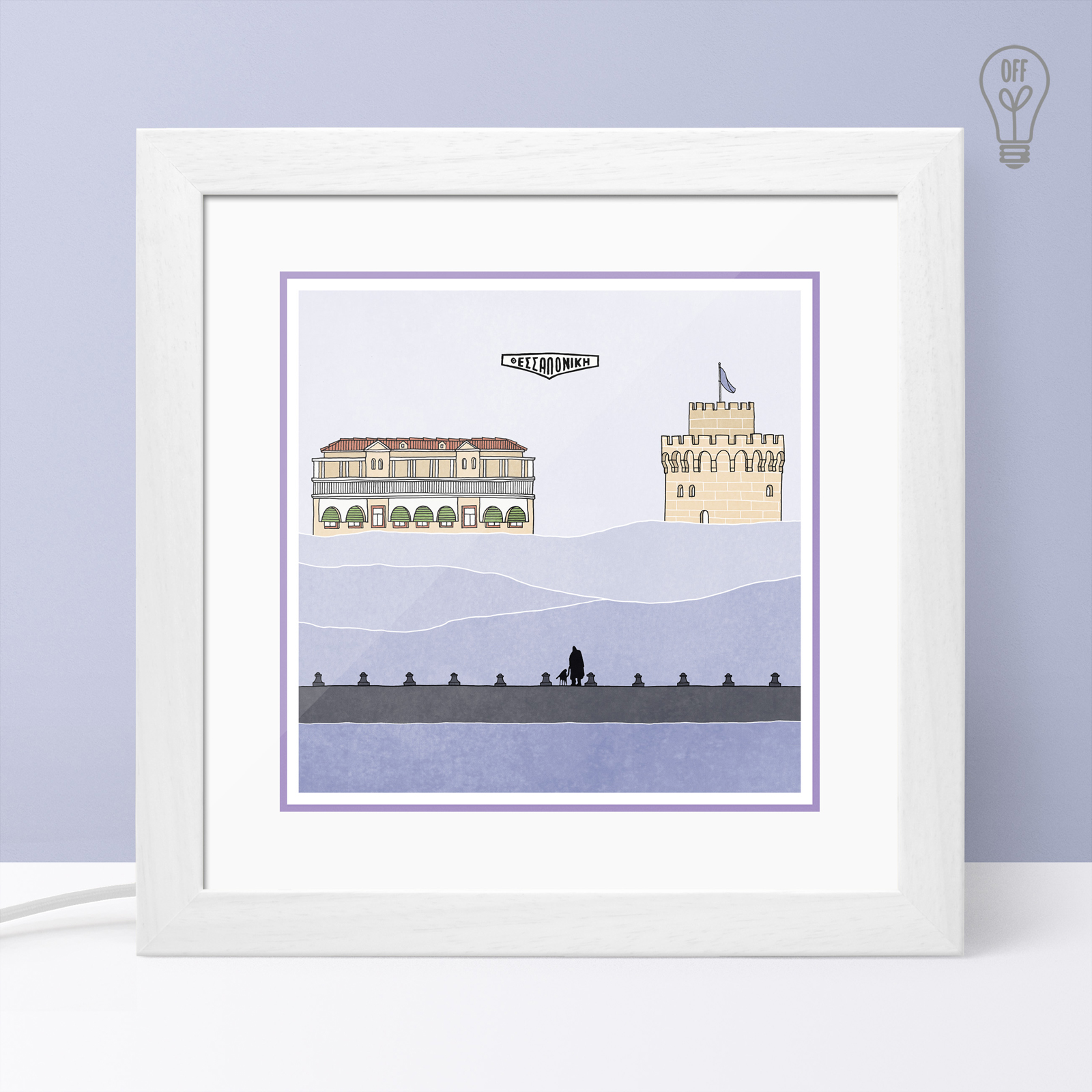 Thessaloniki Illustrated Light Box Thessaloniki Illustrated Light Box