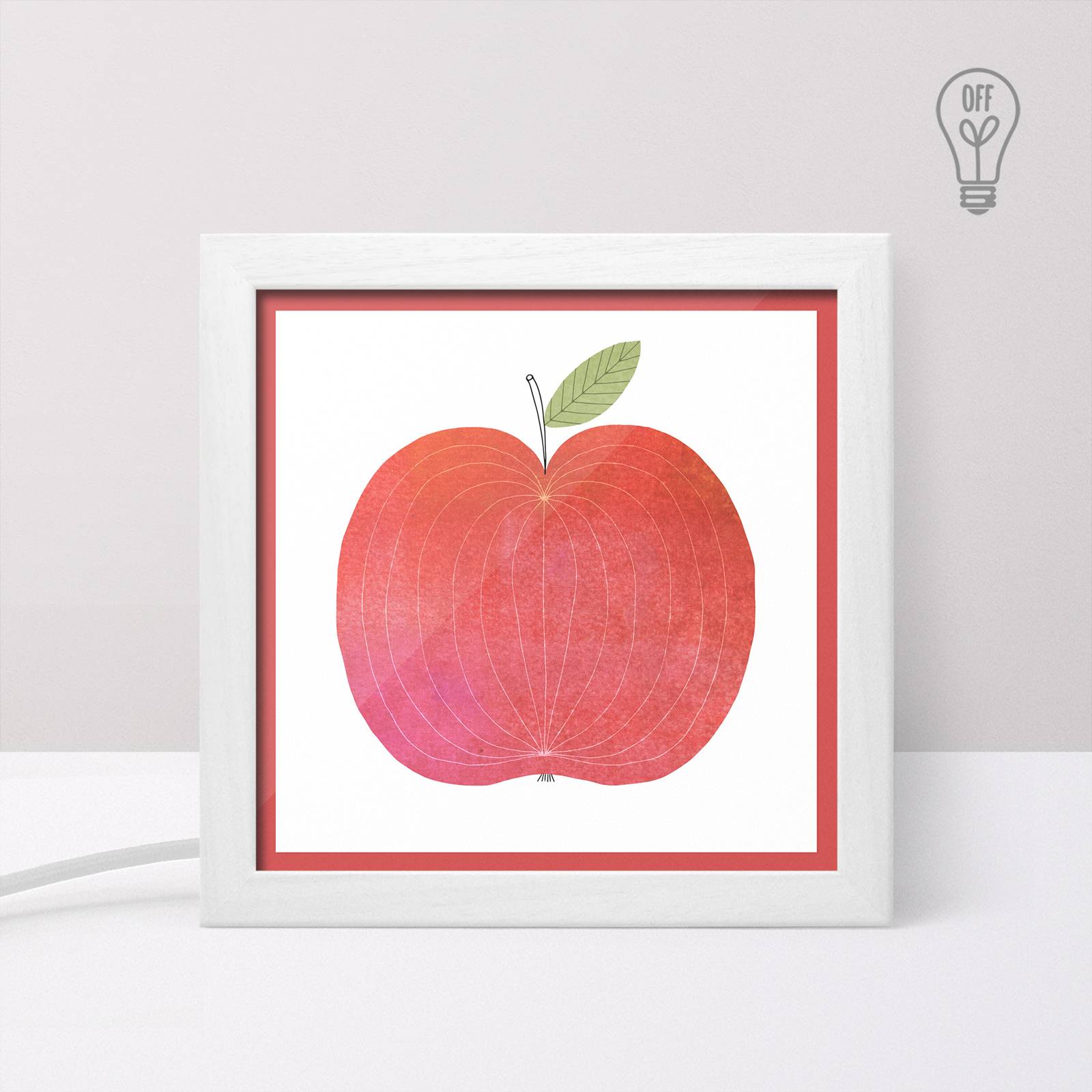 Φωτιστικό μικρό με USB Μήλο Φωτιστικό μικρό με USB Μήλο