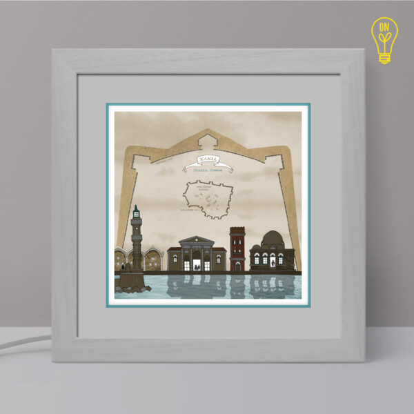 Chania Illustrated Light Box