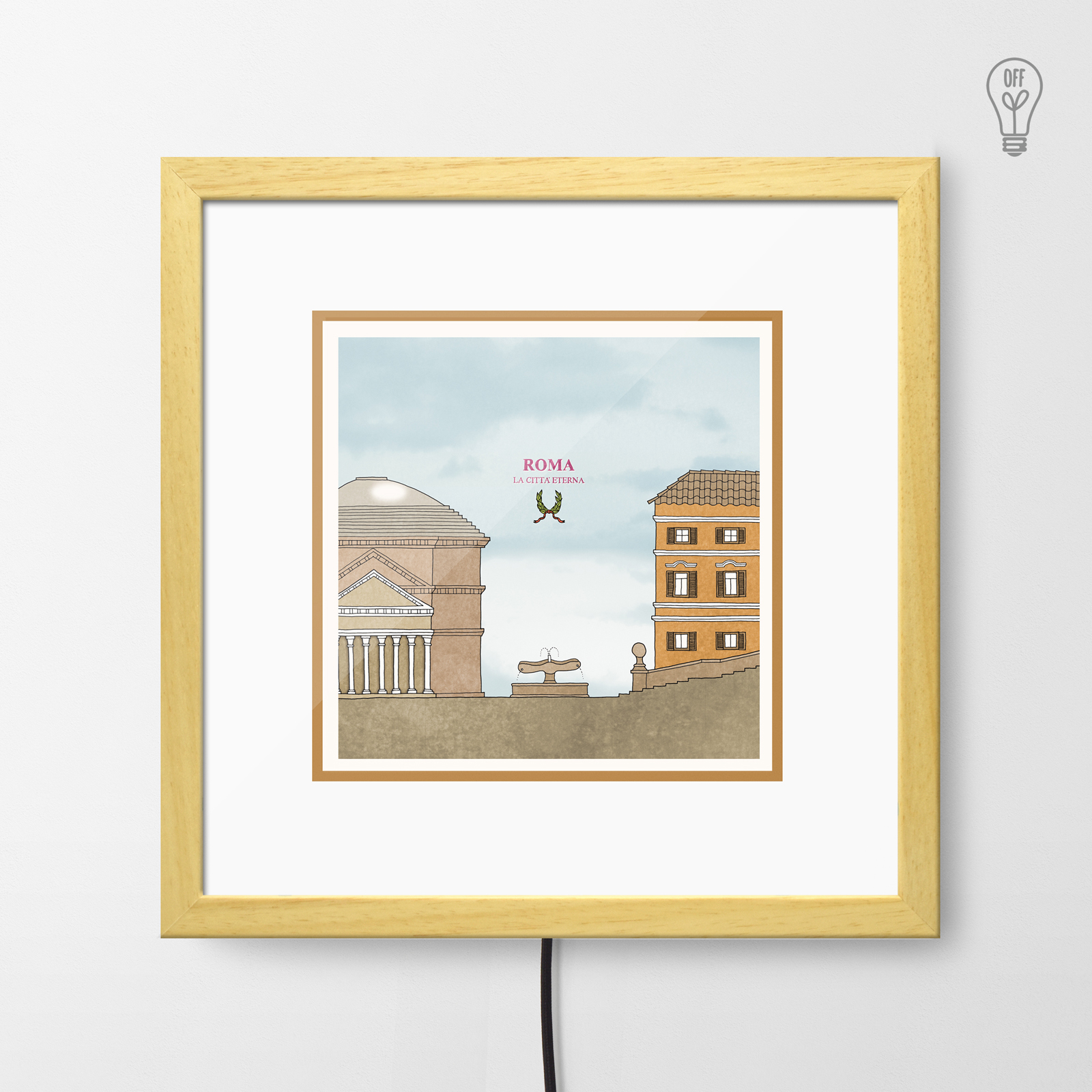 Roma Illustrated Light Box Roma Illustrated Light Box