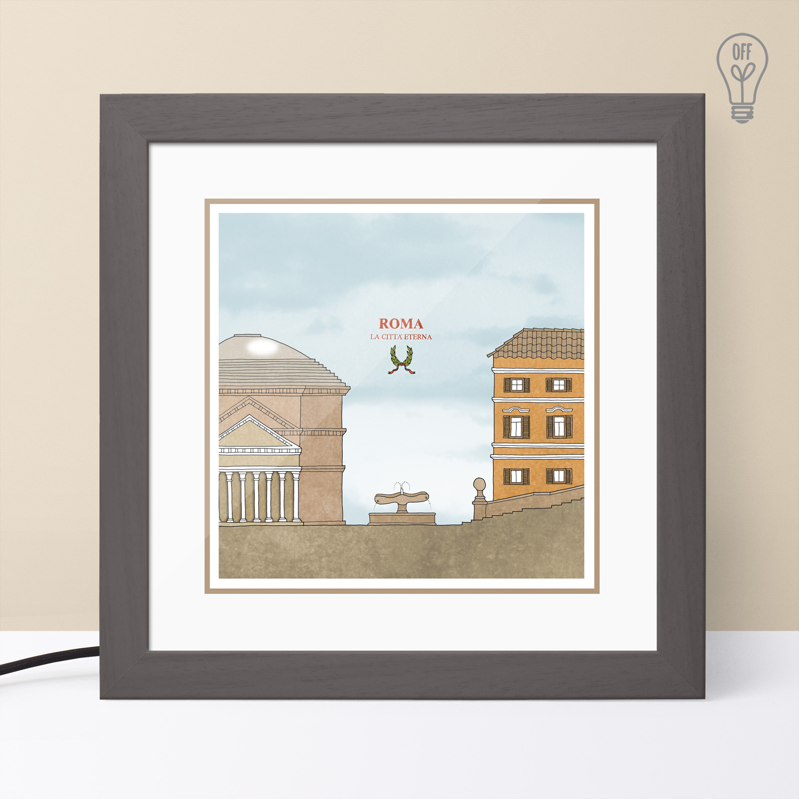 Roma Illustrated Light Box Roma Illustrated Light Box