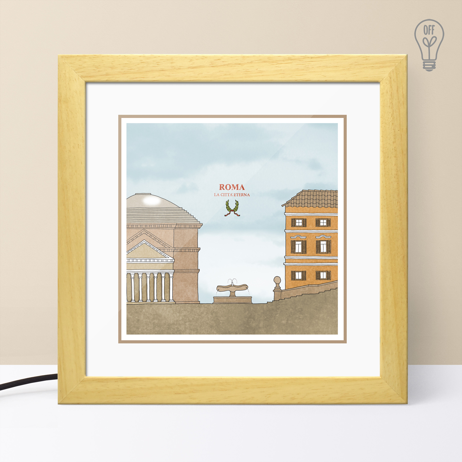 Roma Illustrated Light Box Roma Illustrated Light Box