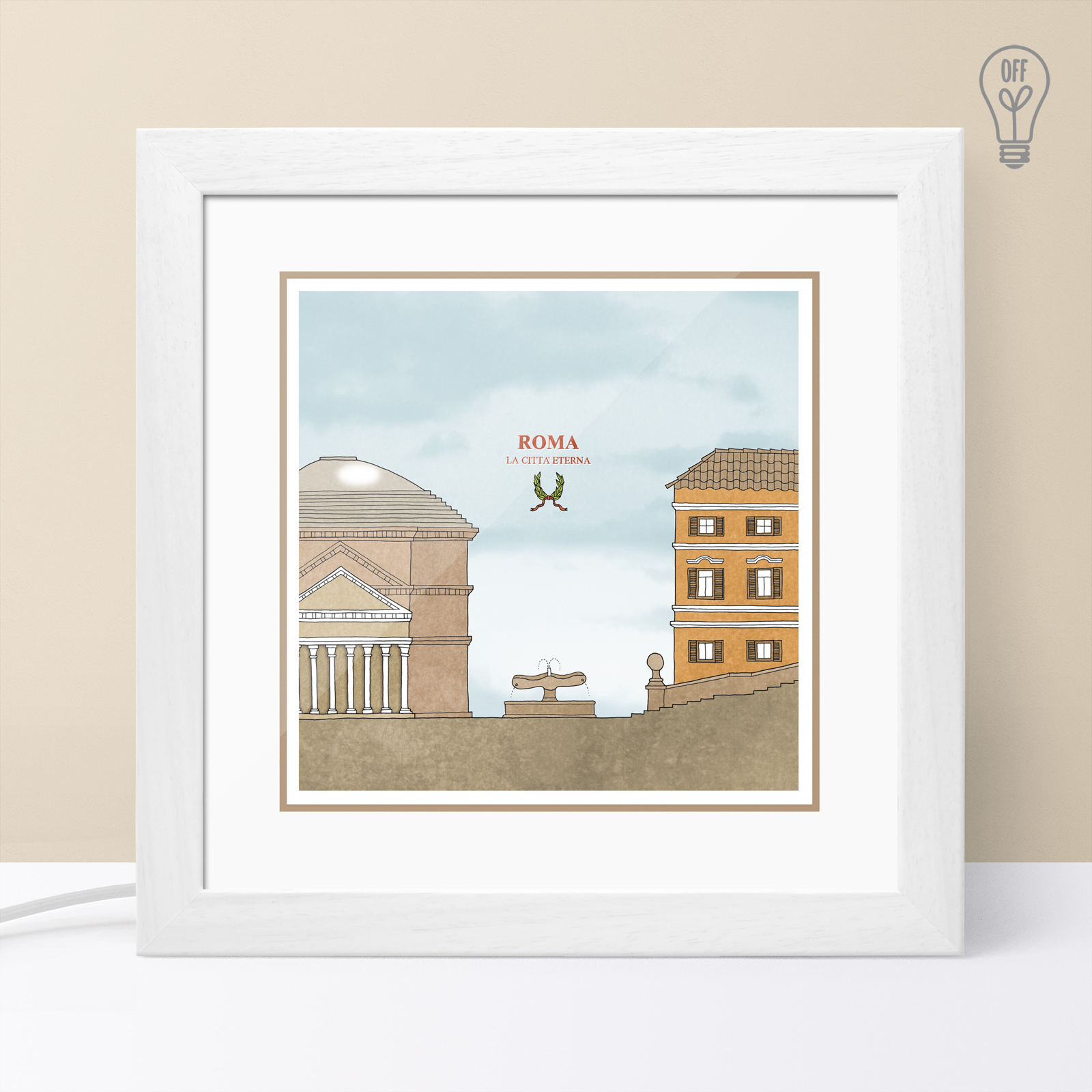 Roma Illustrated Light Box Roma Illustrated Light Box