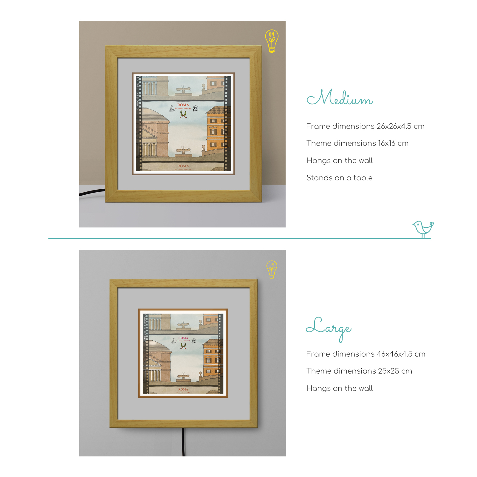 Roma Illustrated Light Box Roma Illustrated Light Box