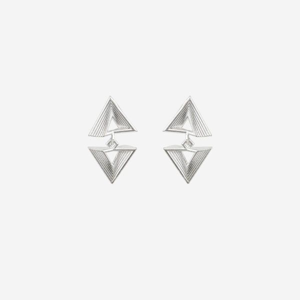 Small Double Triangle Earrings