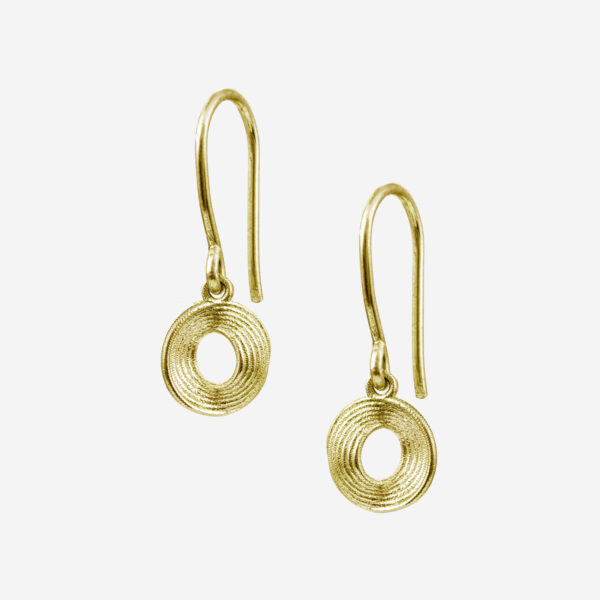Illusion Small Circle Hang Earrings