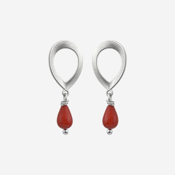 Metropolis Medium Oval Stone Dangle Earrings