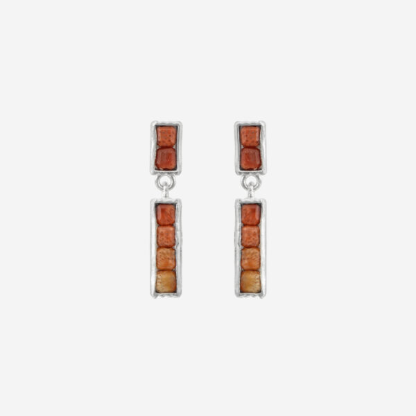 Tetra Double Dangle Large Earrings