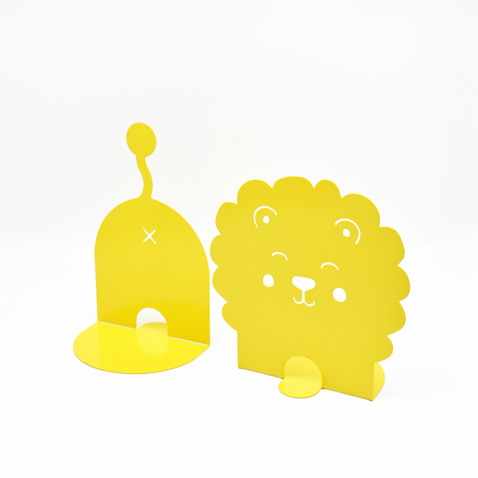 Lion Bookends Bright Yellow Lion Bookends Bright Yellow