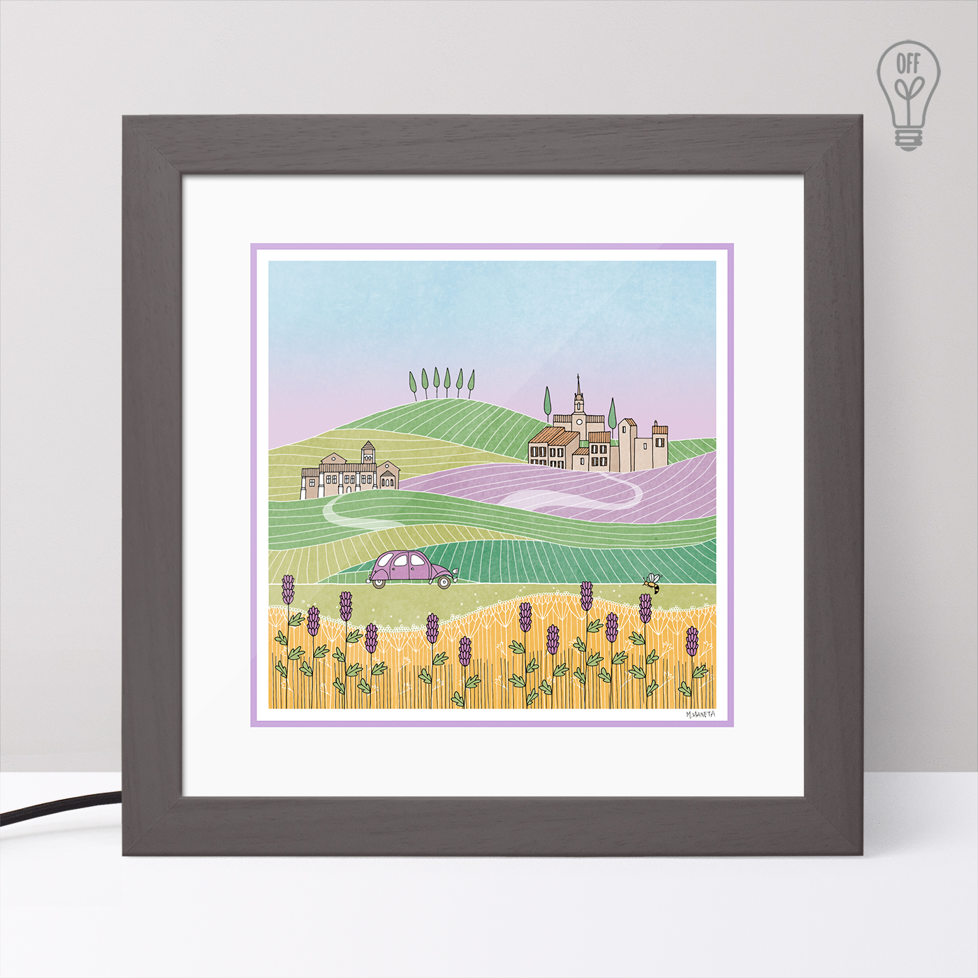 Everything is in bloom Illustrated Light Box Everything is in bloom Illustrated Light Box