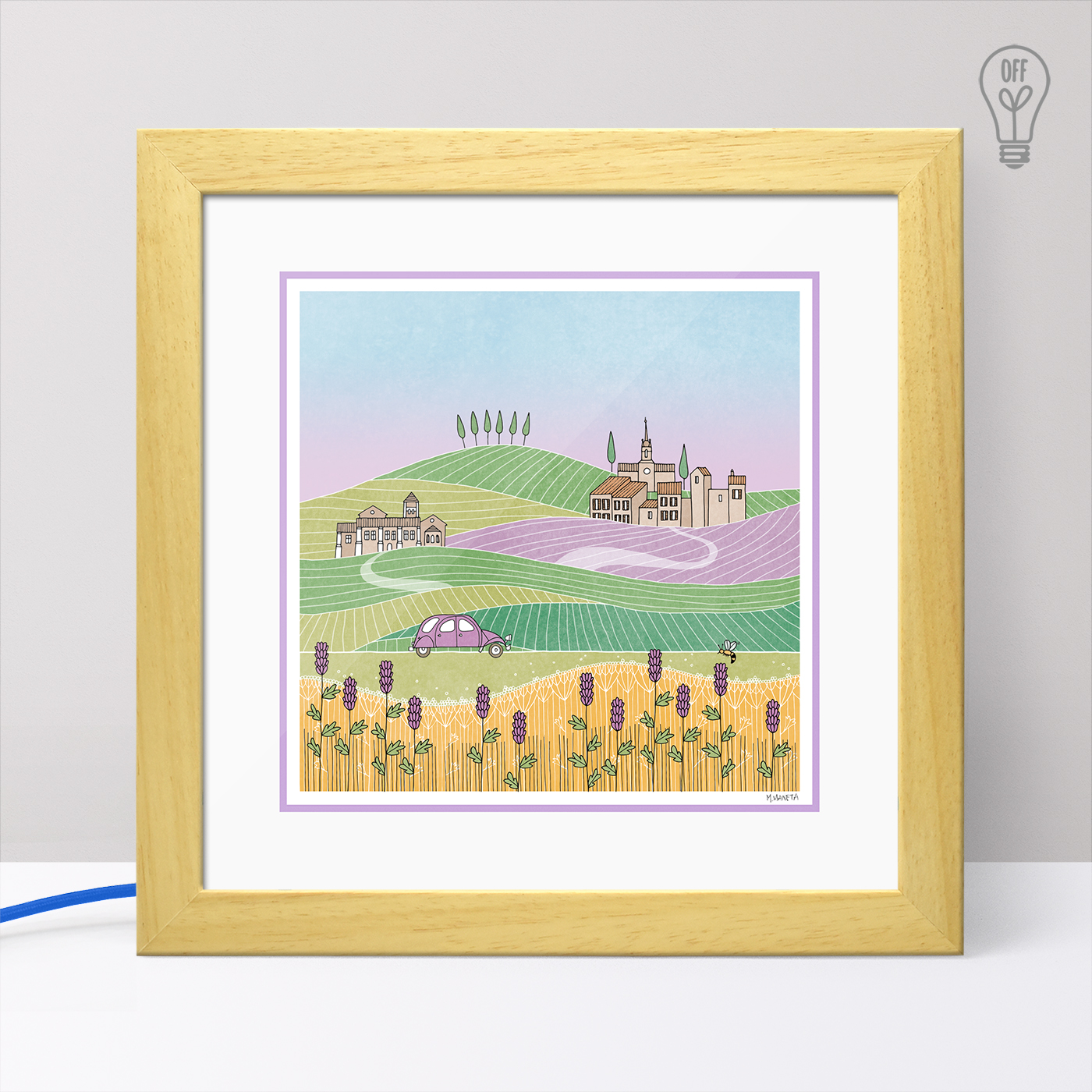 Everything is in bloom Illustrated Light Box Everything is in bloom Illustrated Light Box