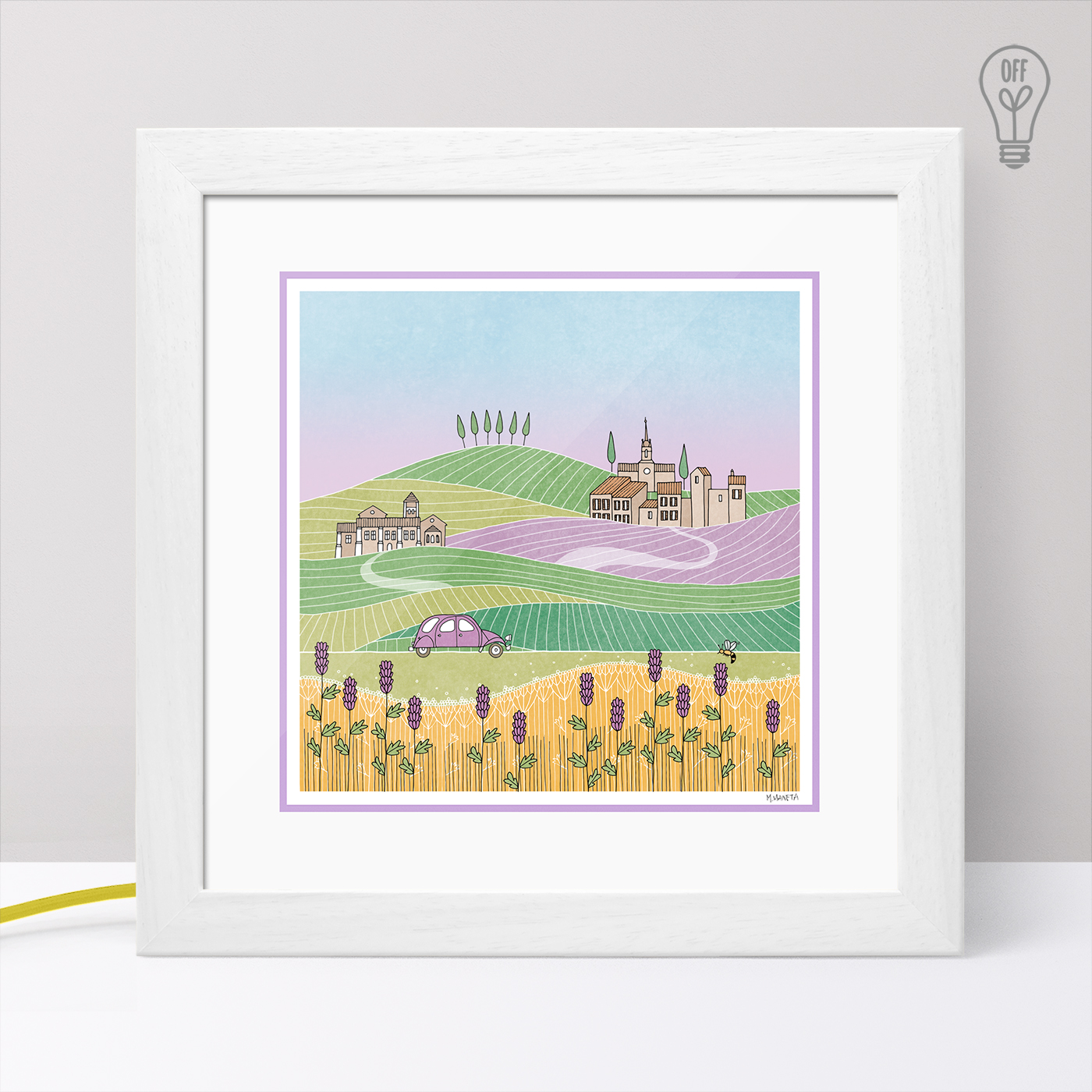 Everything is in bloom Illustrated Light Box Everything is in bloom Illustrated Light Box