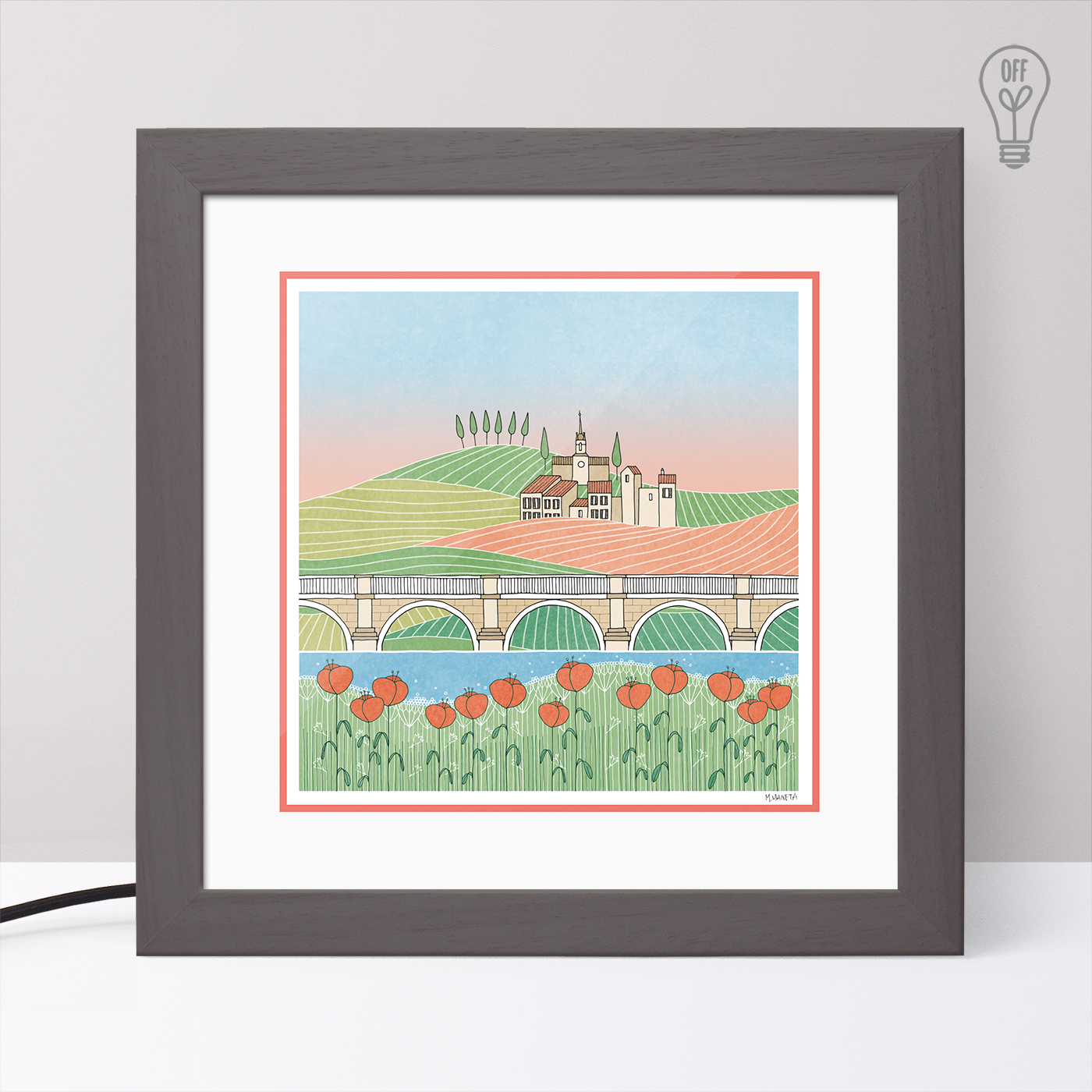 La vie en rose Illustrated Light Box La vie en rose Illustrated Light Box
