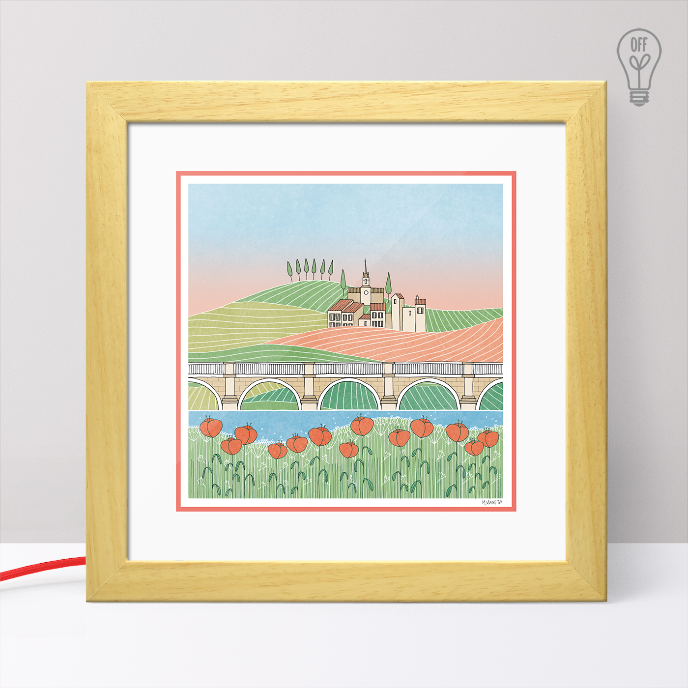 La vie en rose Illustrated Light Box La vie en rose Illustrated Light Box