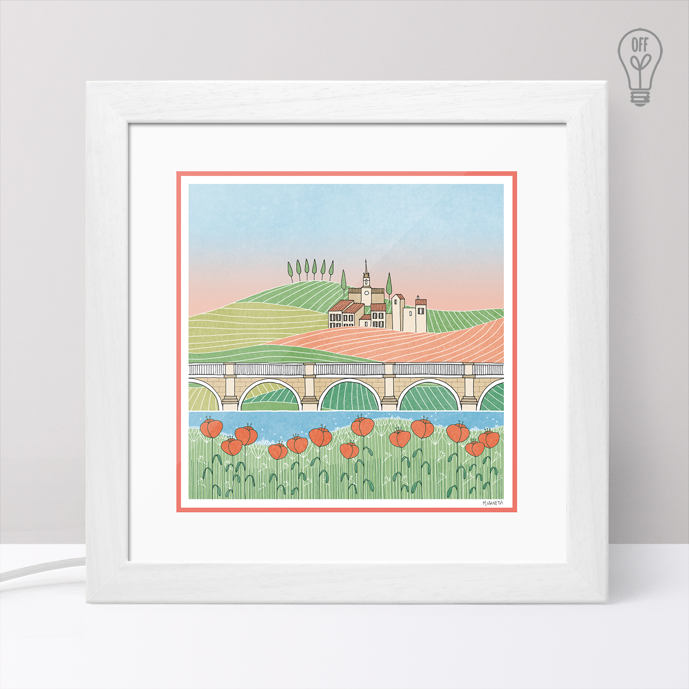 La vie en rose Illustrated Light Box La vie en rose Illustrated Light Box