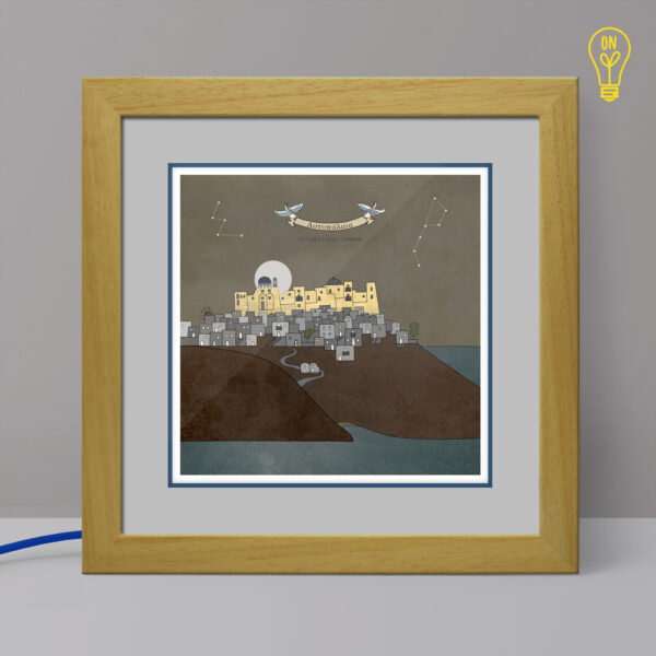 Astypalaia Illustrated Light Box