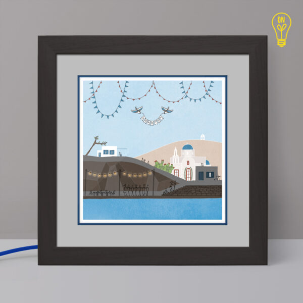 Donousa Illustrated Light Box