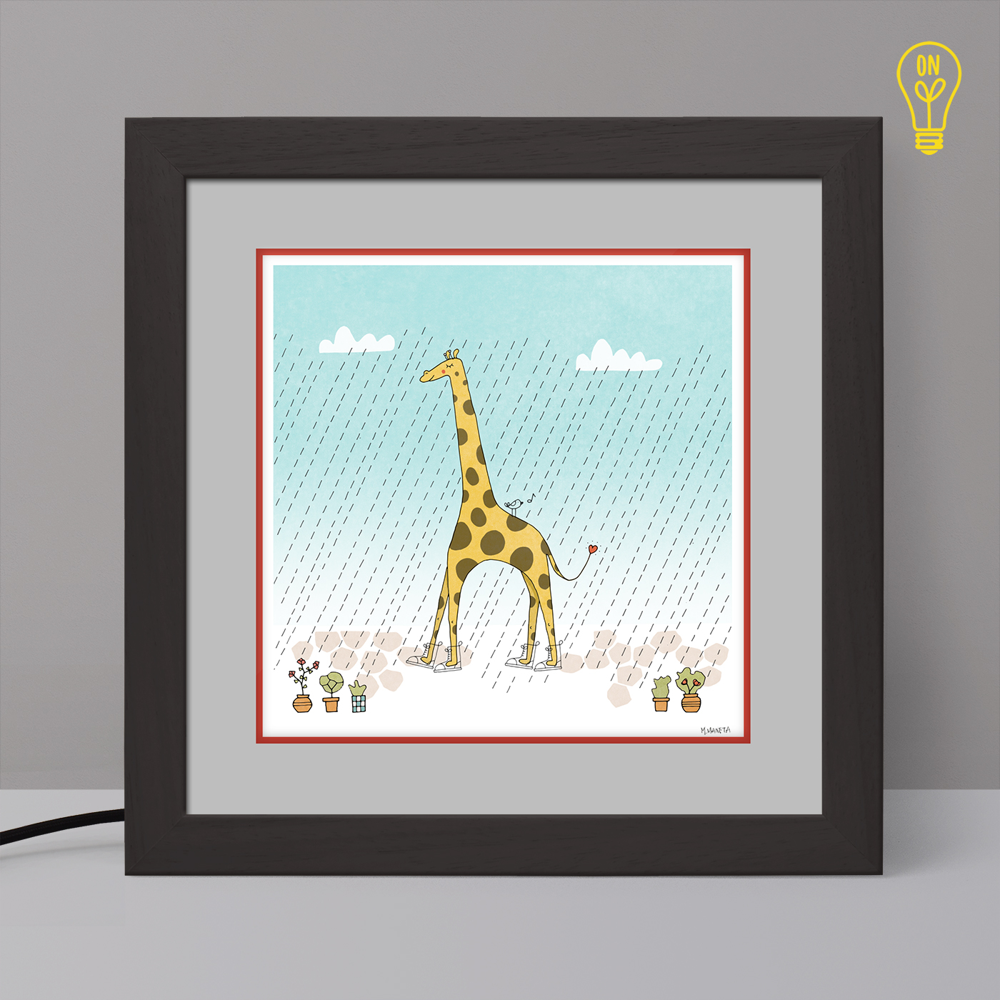 The Giraffe Illustrated Light Box The Giraffe Illustrated Light Box
