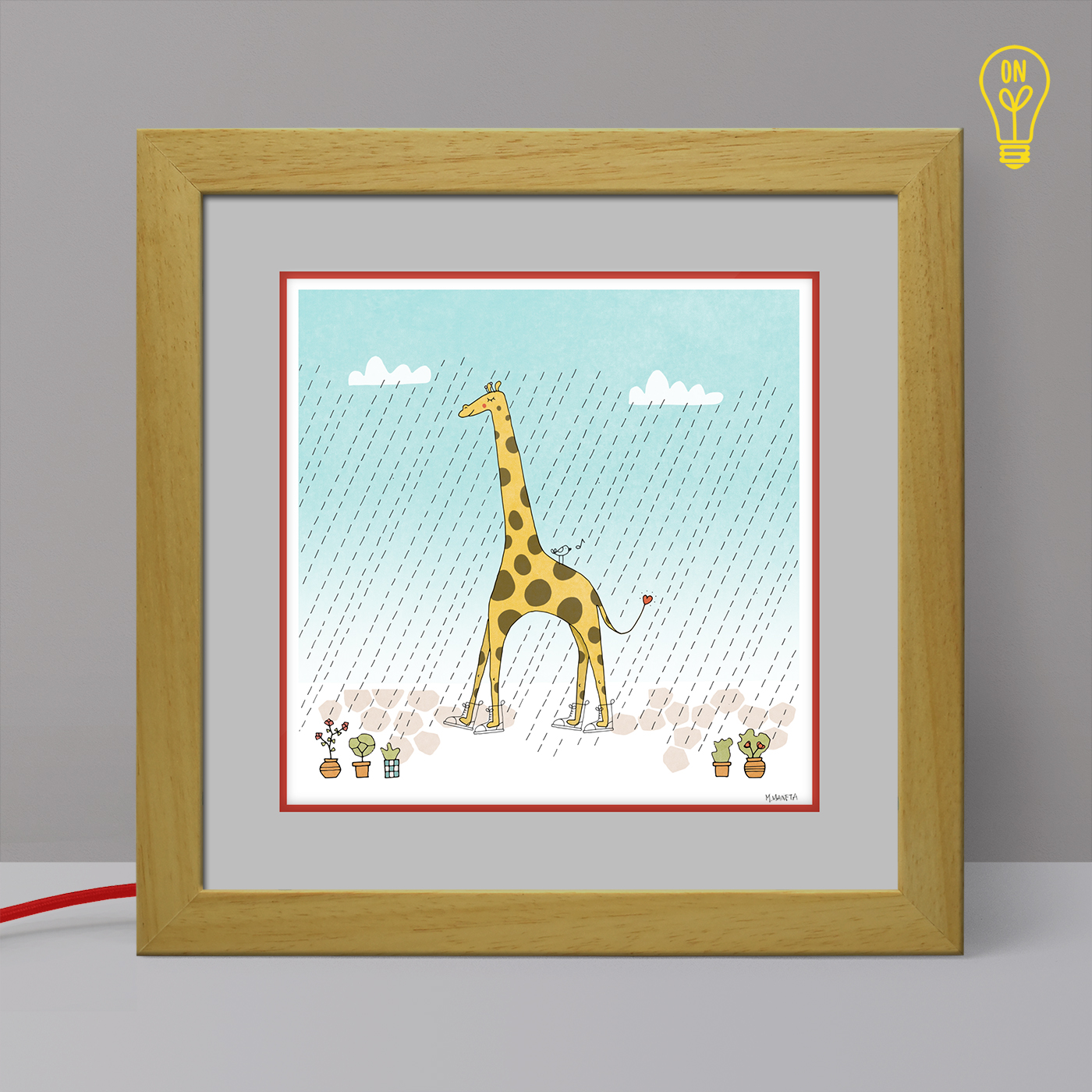 The Giraffe Illustrated Light Box The Giraffe Illustrated Light Box