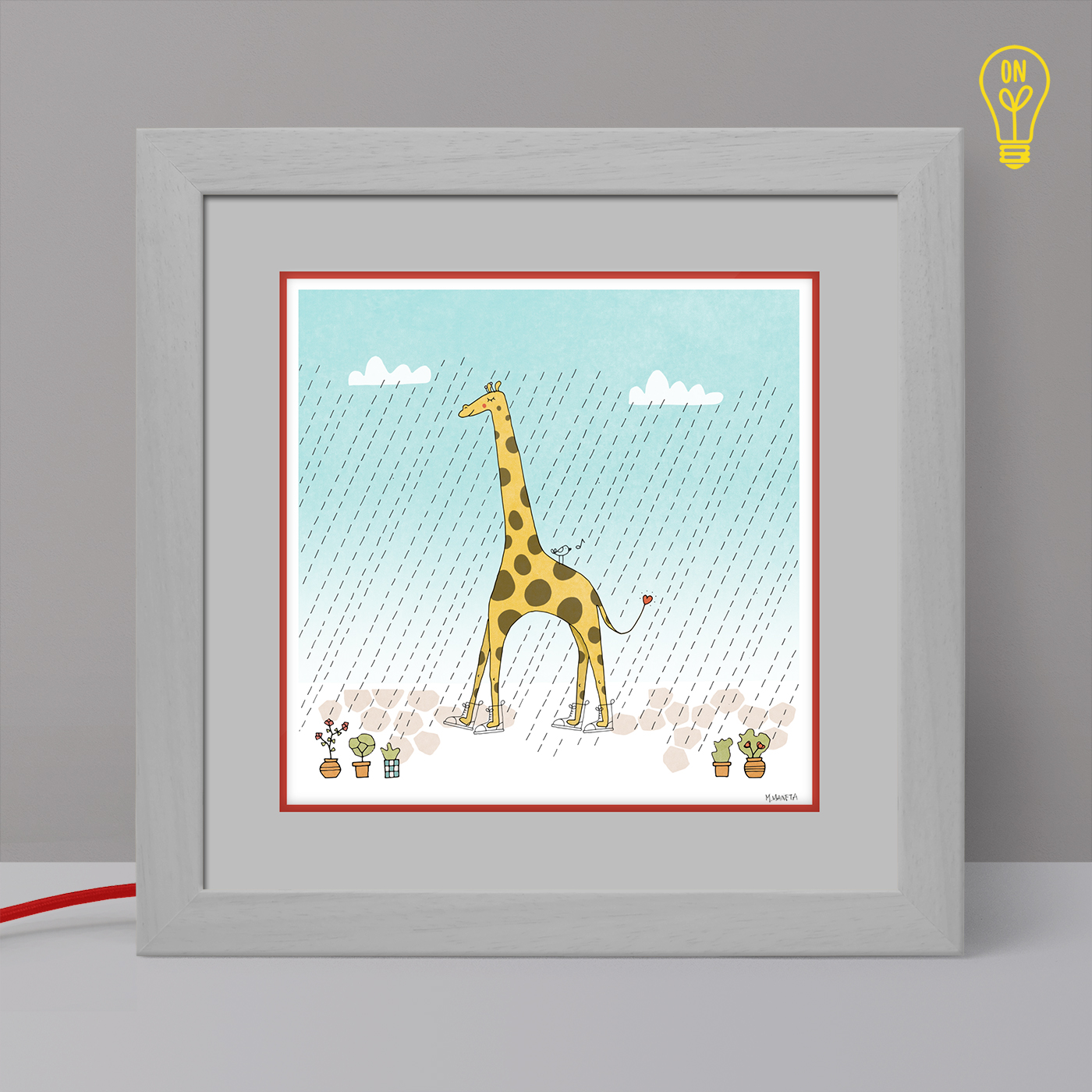 The Giraffe Illustrated Light Box The Giraffe Illustrated Light Box