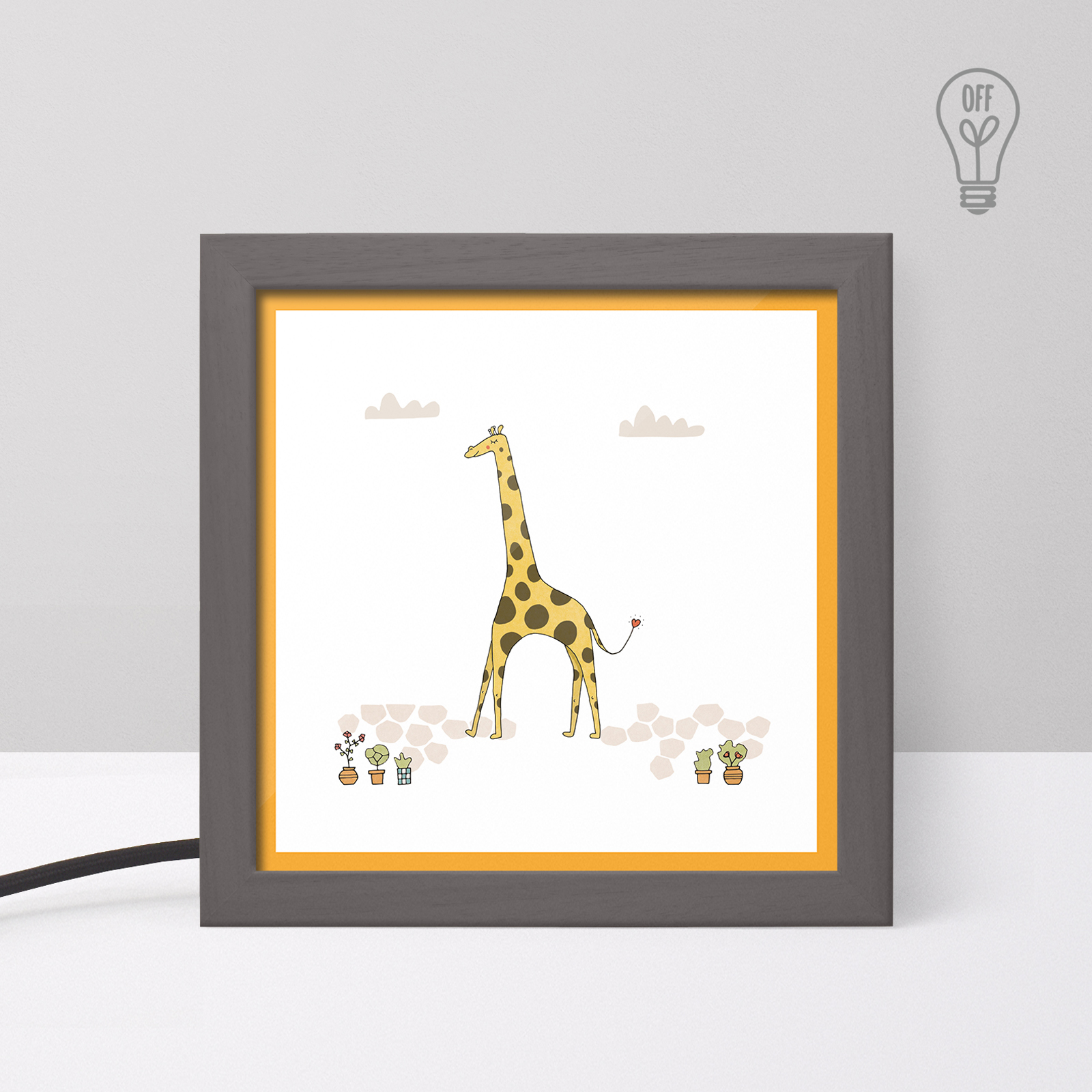 The Giraffe Tiny Illustrated USB Light Box The Giraffe Tiny Illustrated USB Light Box
