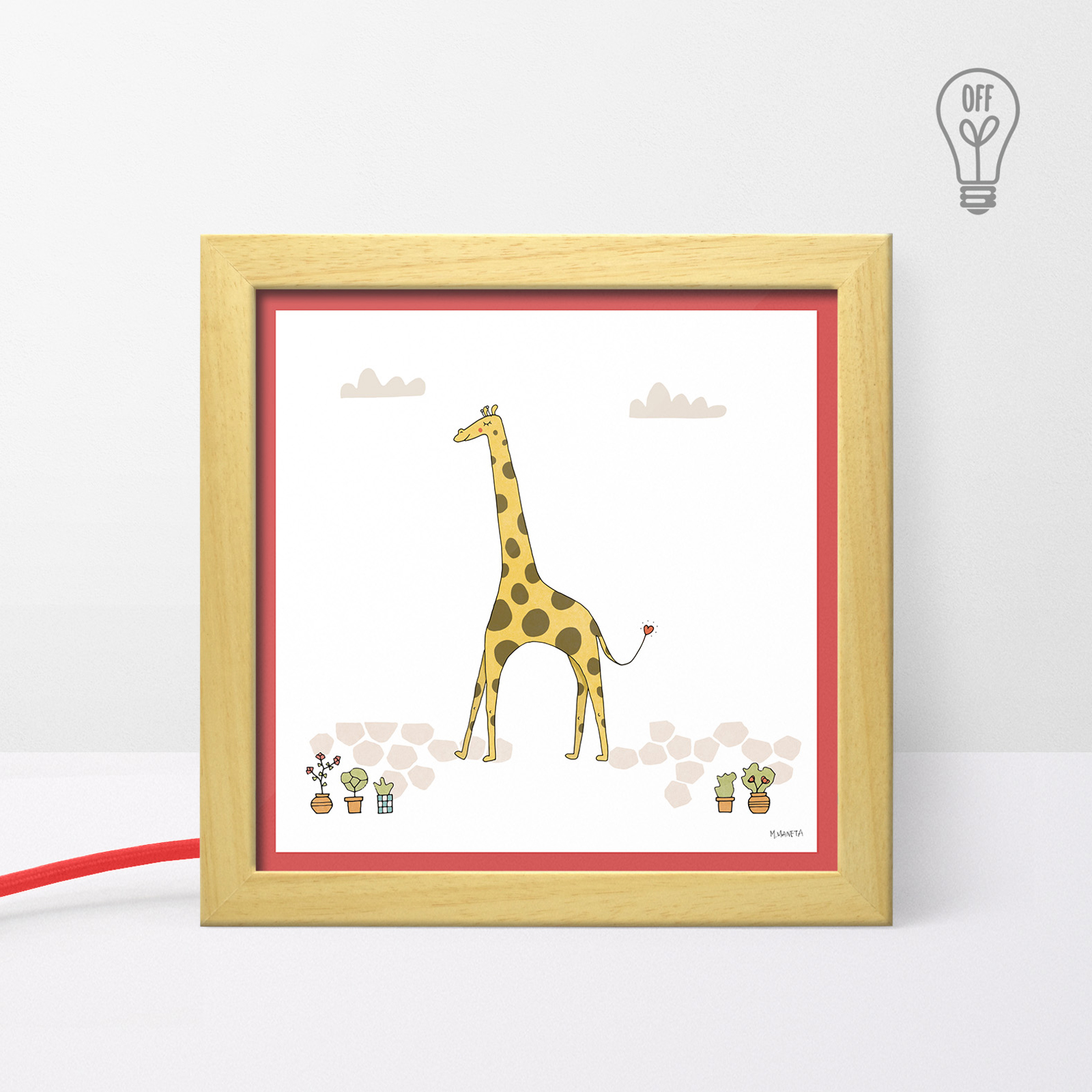 The Giraffe Tiny Illustrated USB Light Box The Giraffe Tiny Illustrated USB Light Box