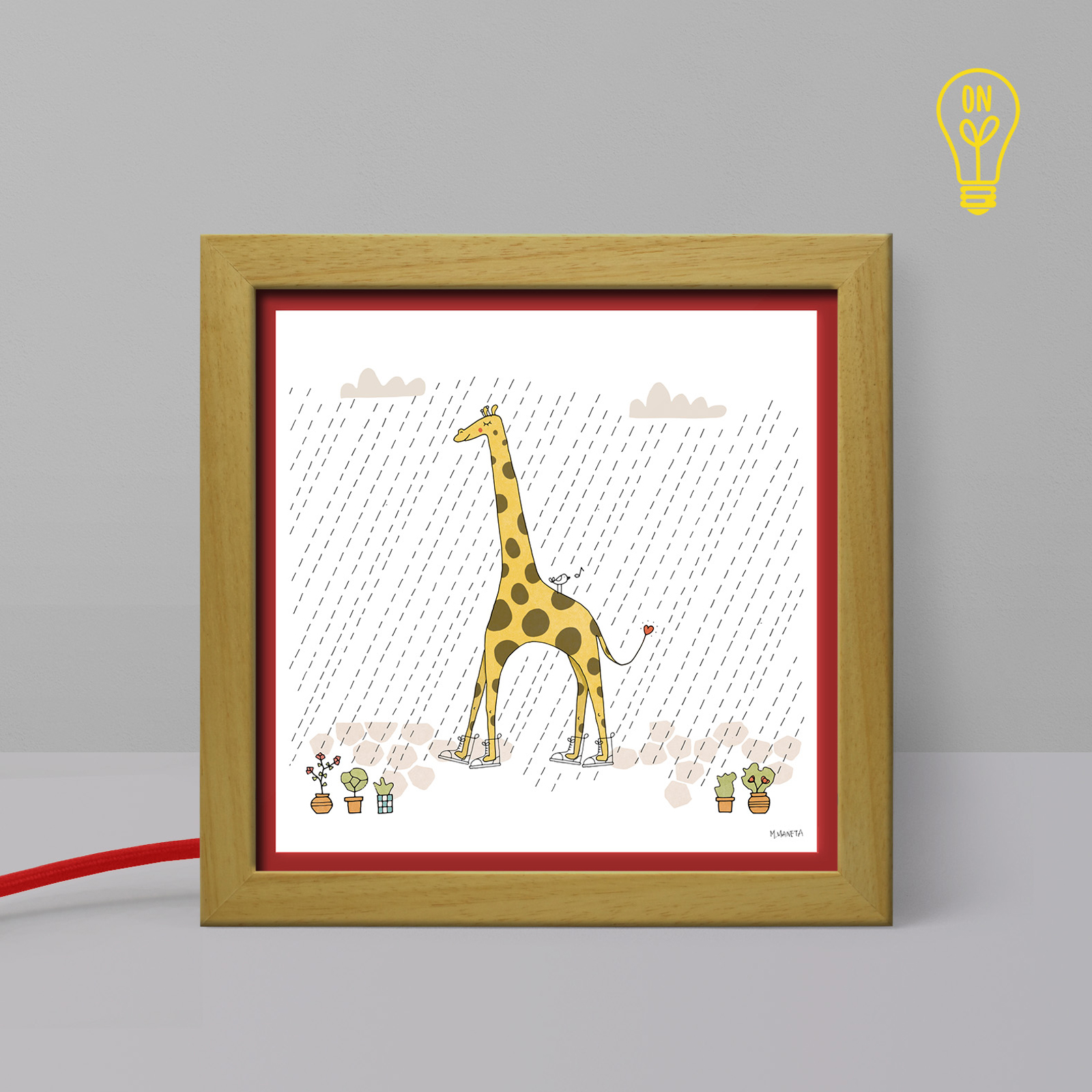 The Giraffe Tiny Illustrated USB Light Box The Giraffe Tiny Illustrated USB Light Box