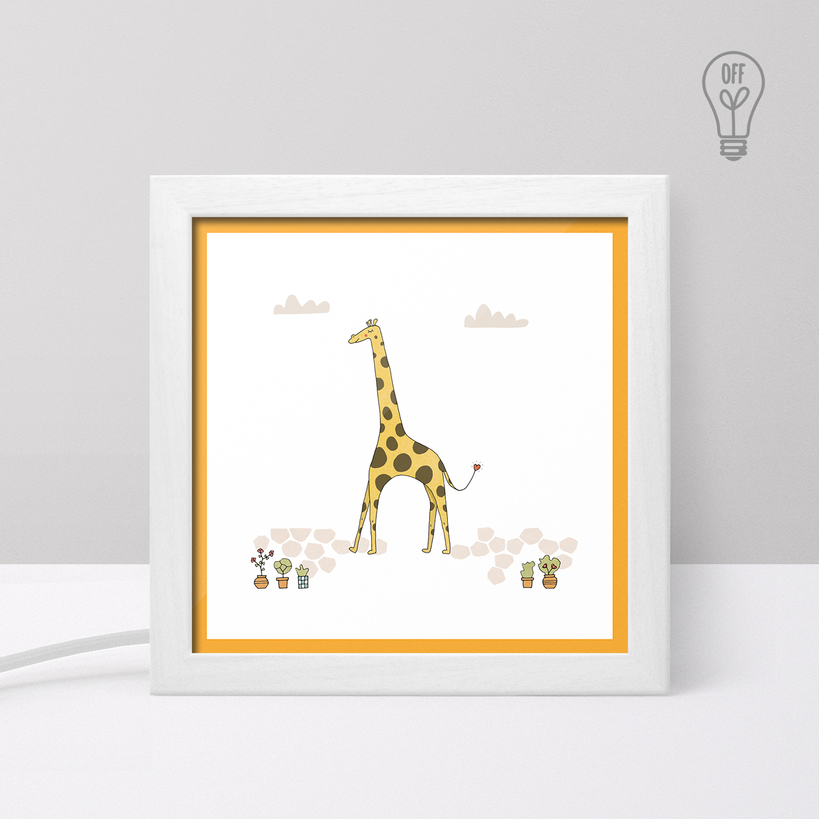 The Giraffe Tiny Illustrated USB Light Box The Giraffe Tiny Illustrated USB Light Box