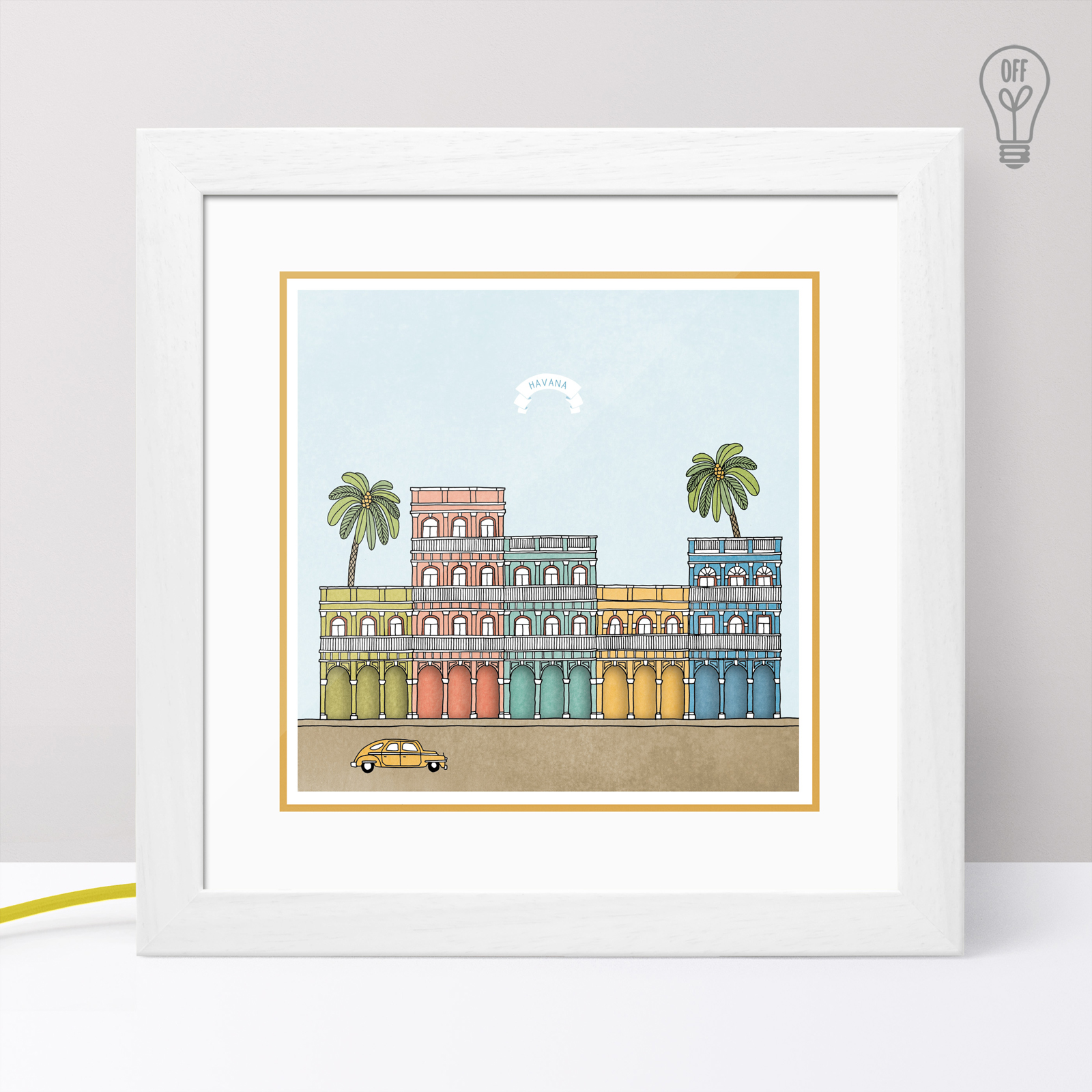 Havana Illustrated Light Box Havana Illustrated Light Box