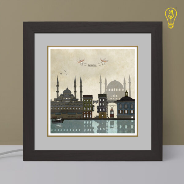 Istanbul Illustrated Light Box