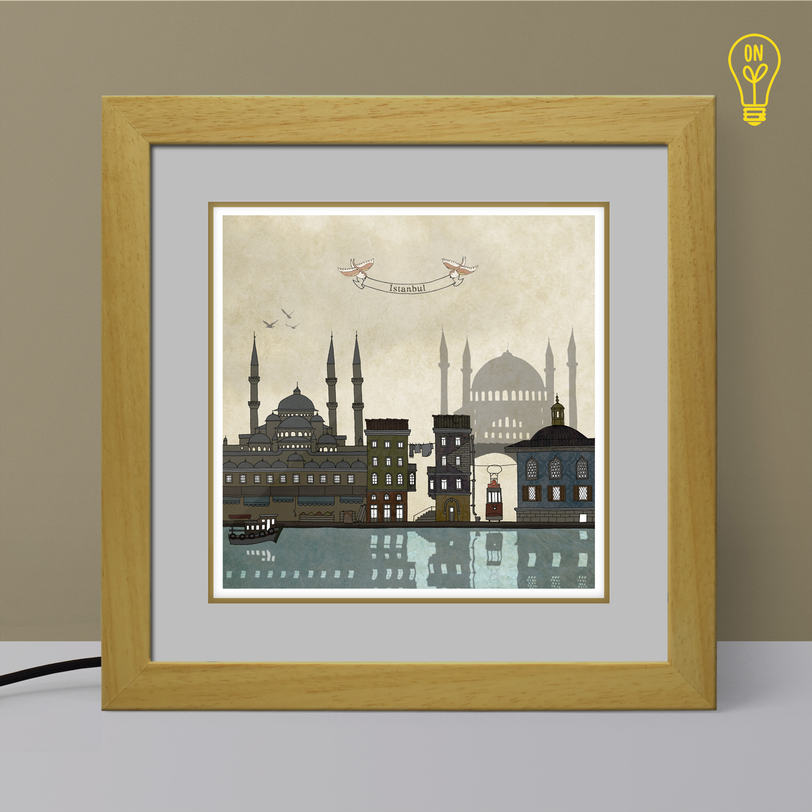Istanbul Illustrated Light Box Istanbul Illustrated Light Box