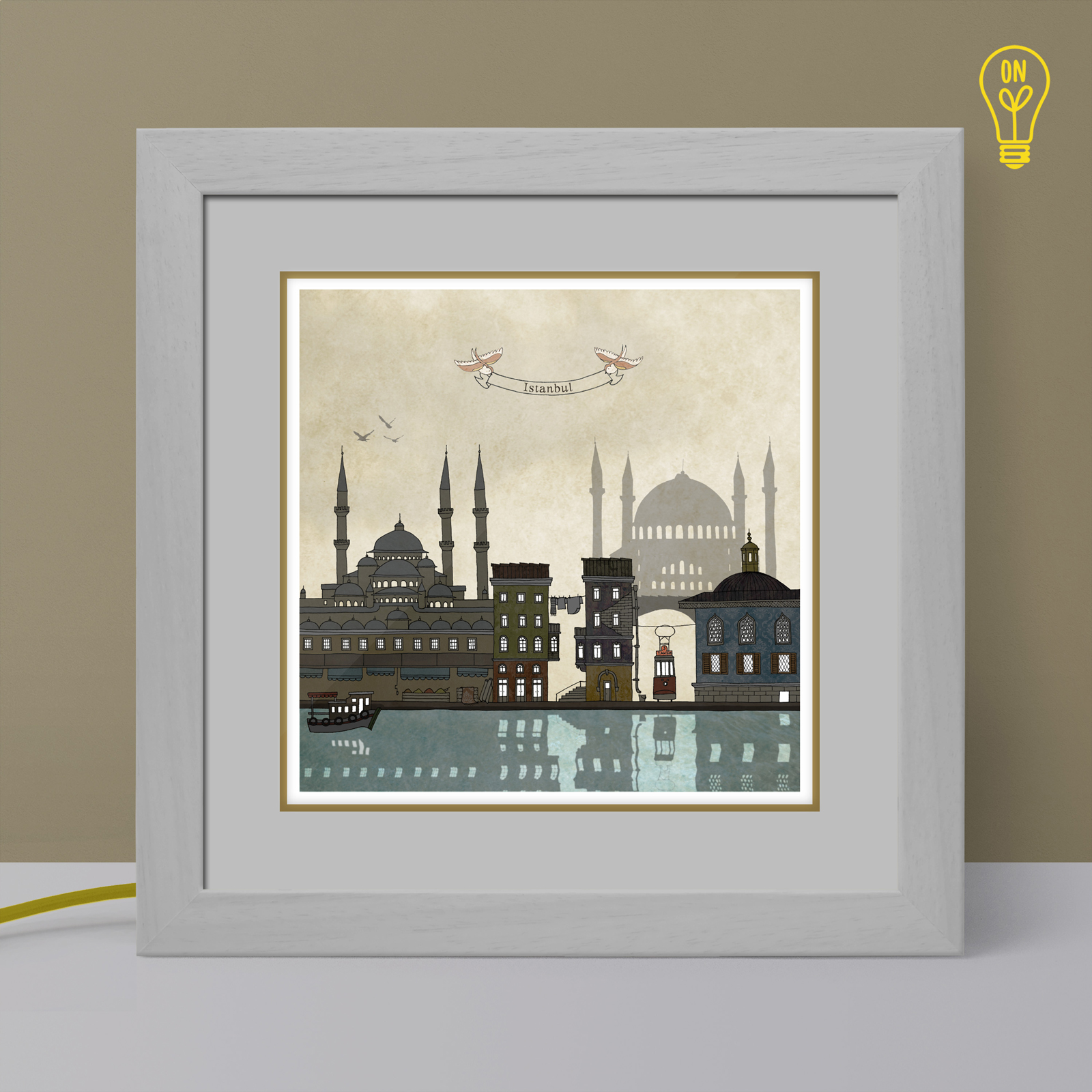 Istanbul Illustrated Light Box Istanbul Illustrated Light Box