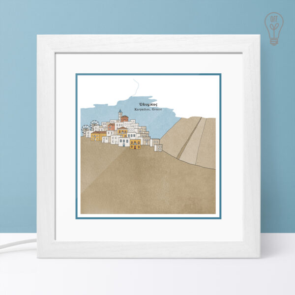 Karpathos Illustrated Light Box