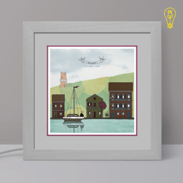 Kefalonia Illustrated Light Box