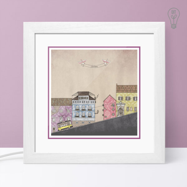 Lisboa Illustrated Light Box