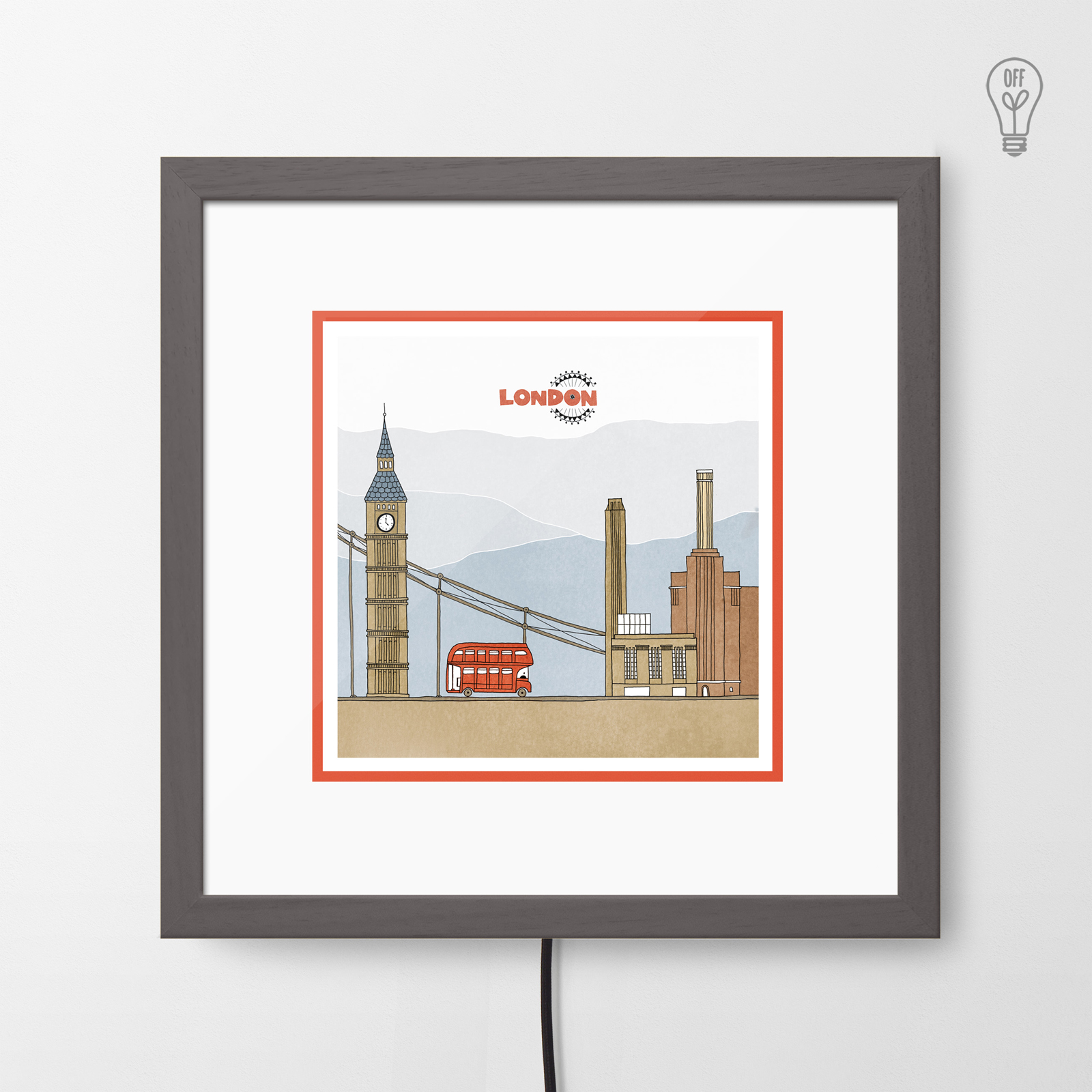 London Illustrated Light Box London Illustrated Light Box