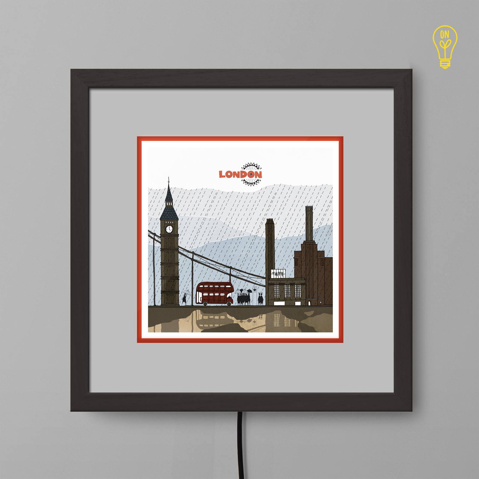 London Illustrated Light Box London Illustrated Light Box