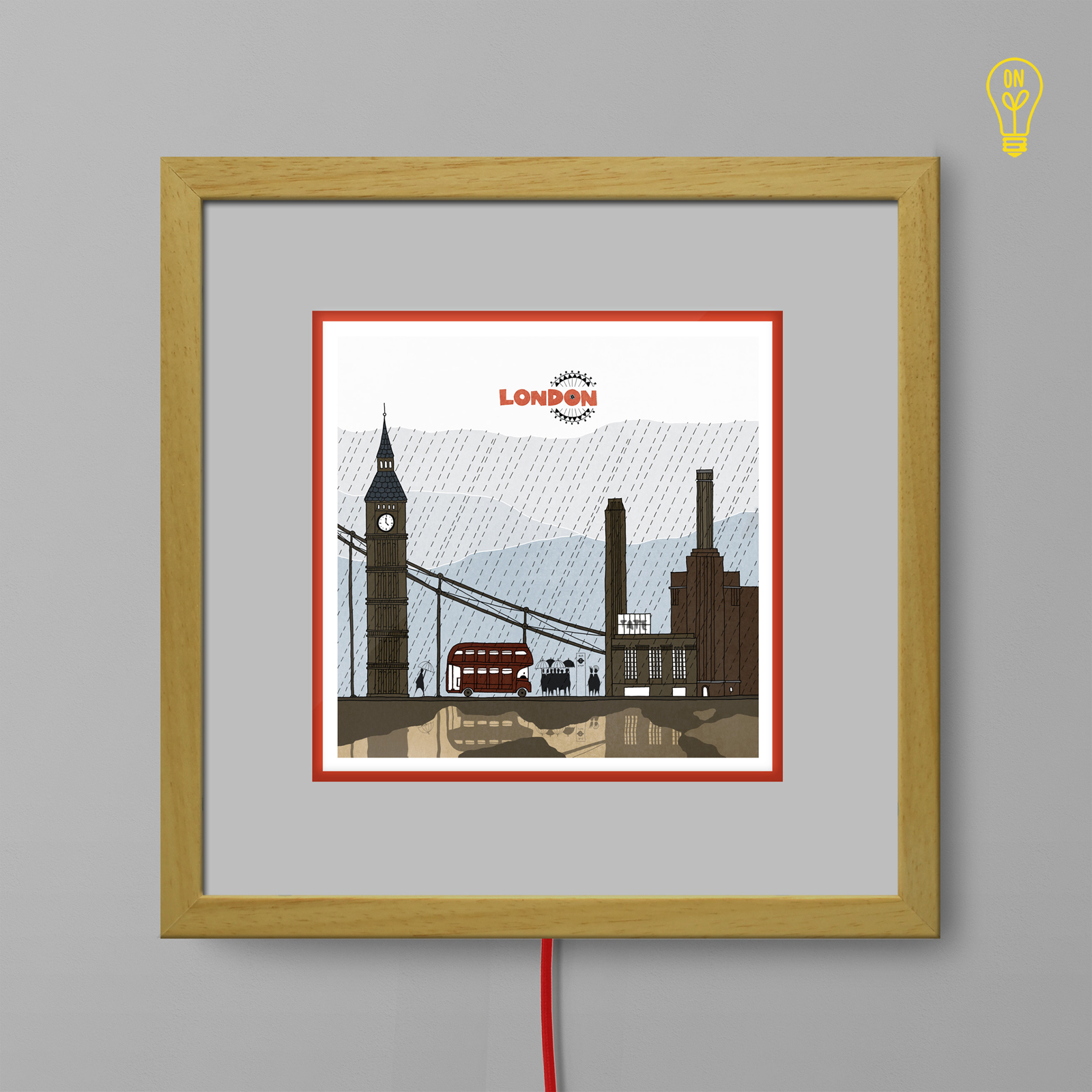 London Illustrated Light Box London Illustrated Light Box