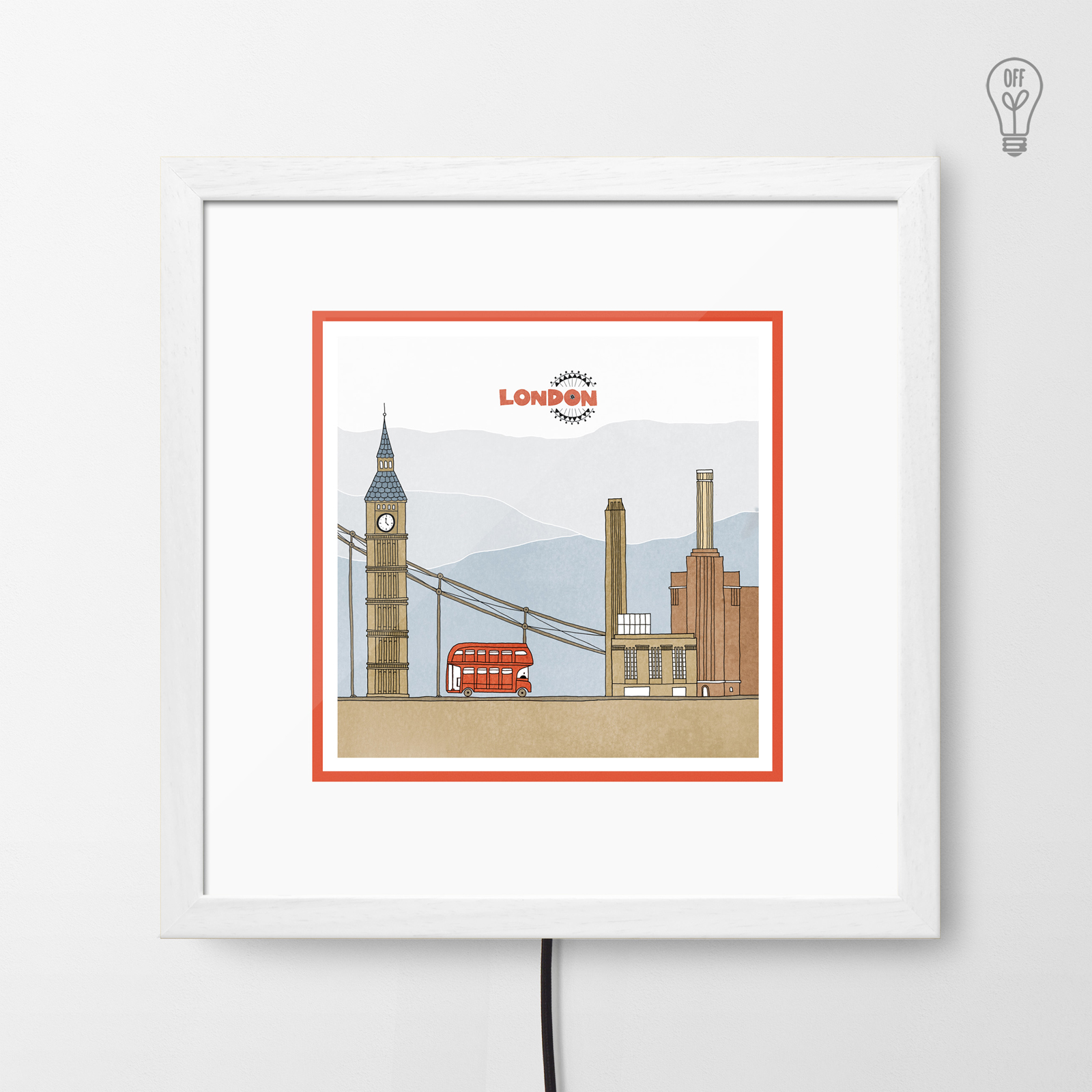 London Illustrated Light Box London Illustrated Light Box