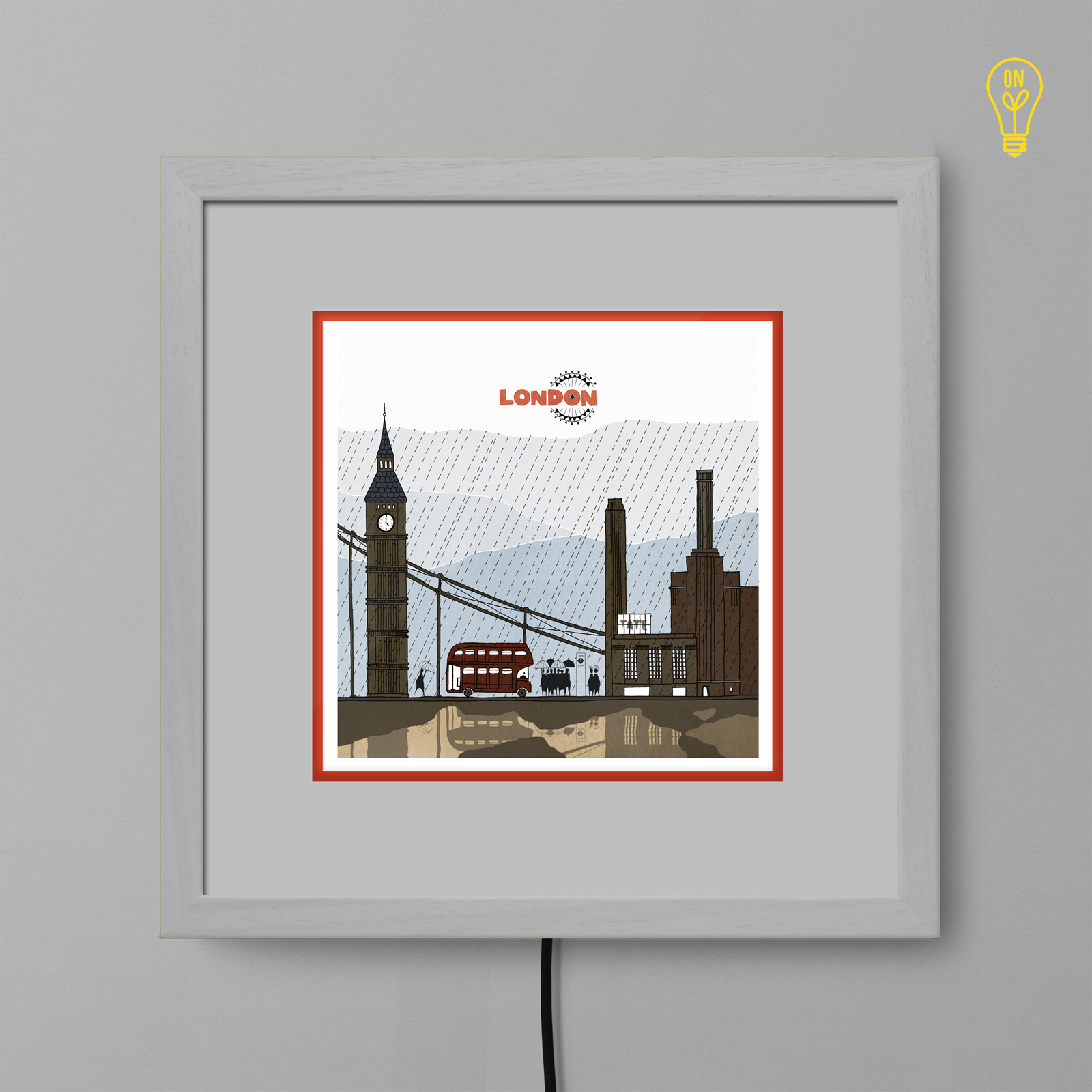 London Illustrated Light Box London Illustrated Light Box