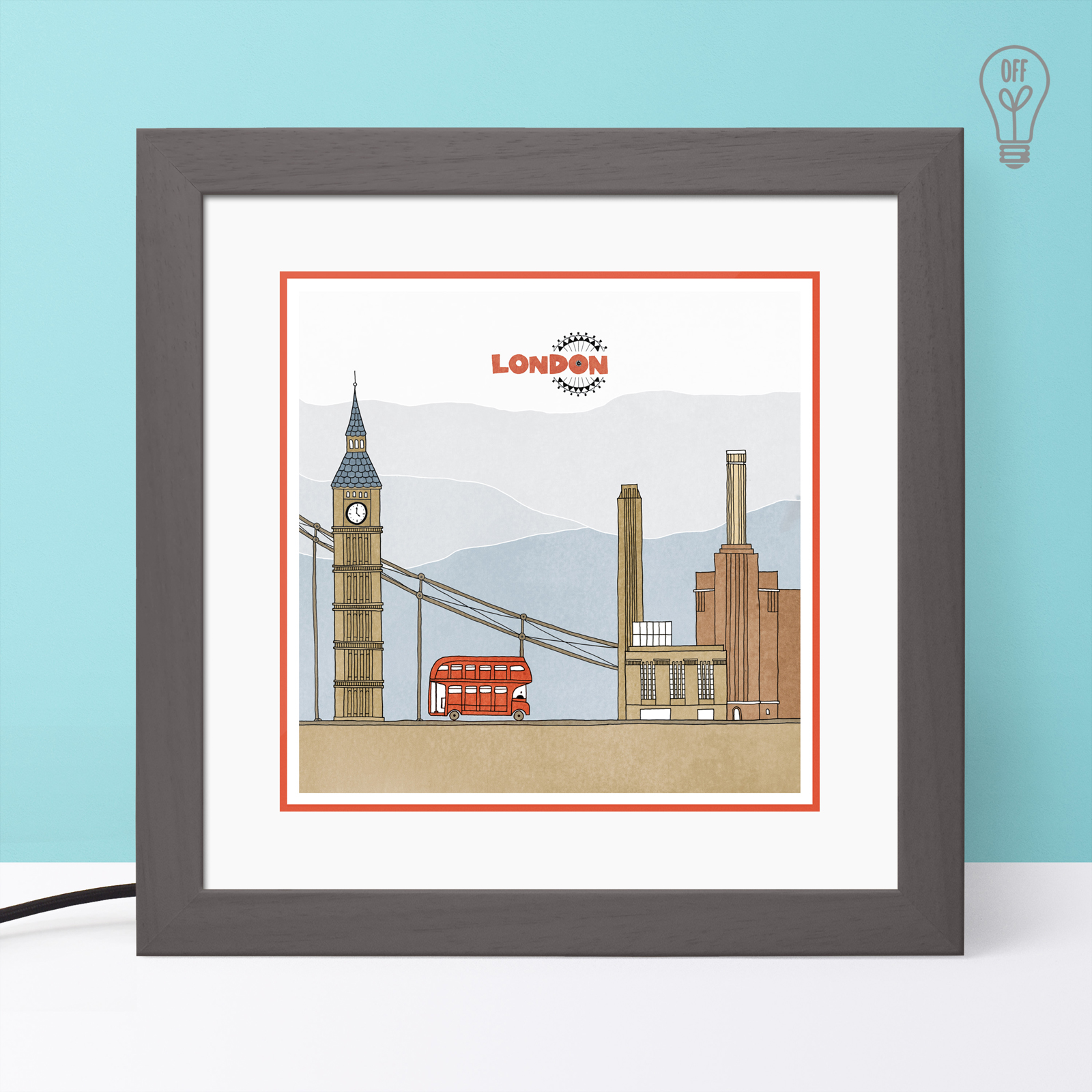 London Illustrated Light Box London Illustrated Light Box