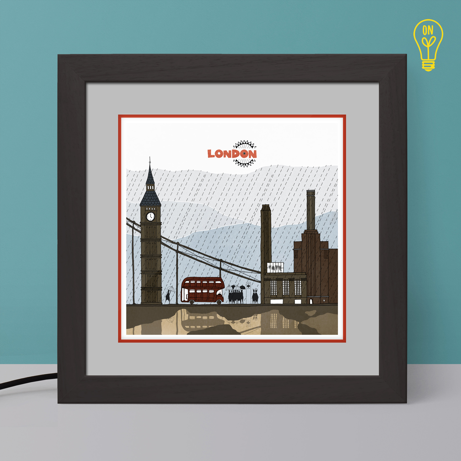 London Illustrated Light Box London Illustrated Light Box