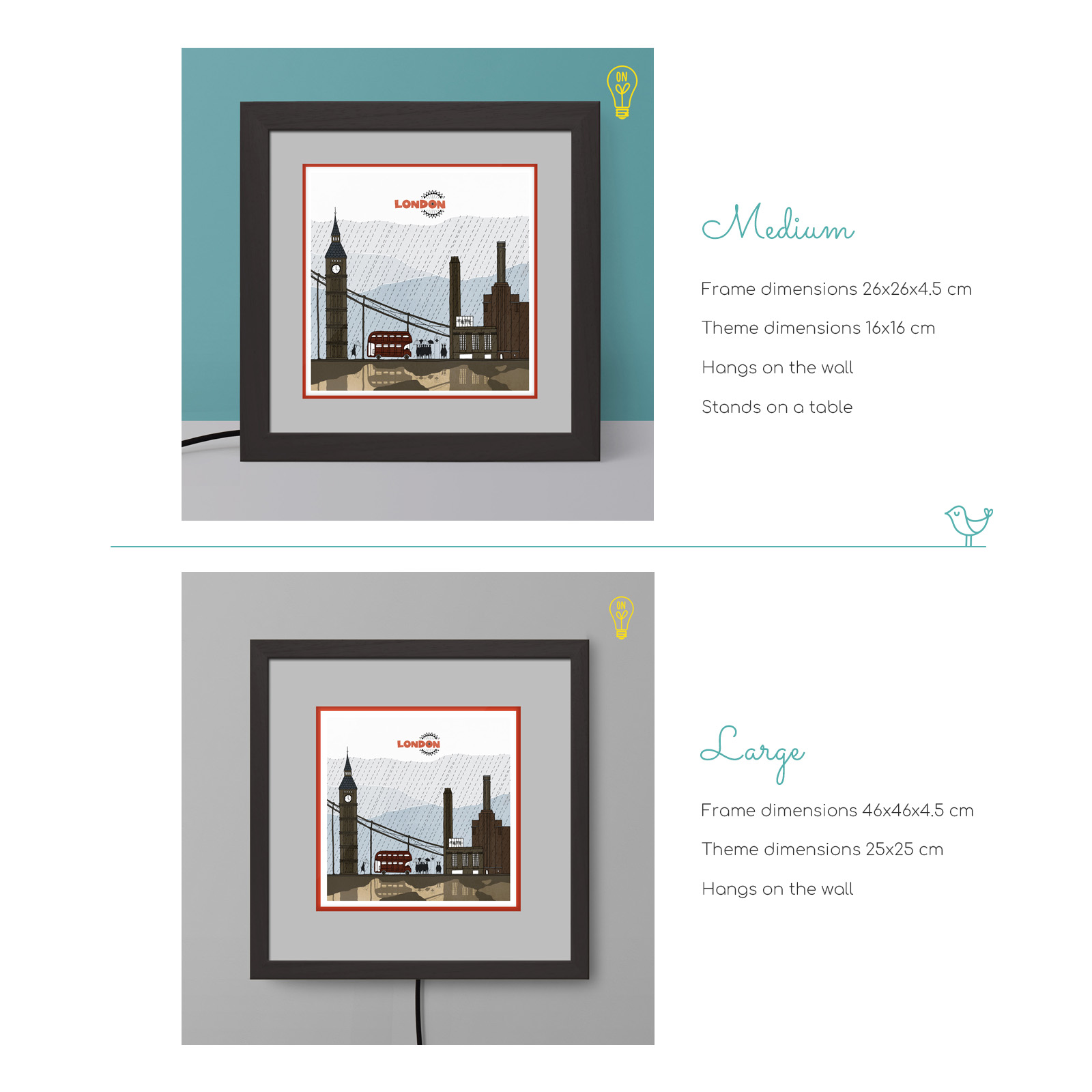 London Illustrated Light Box London Illustrated Light Box